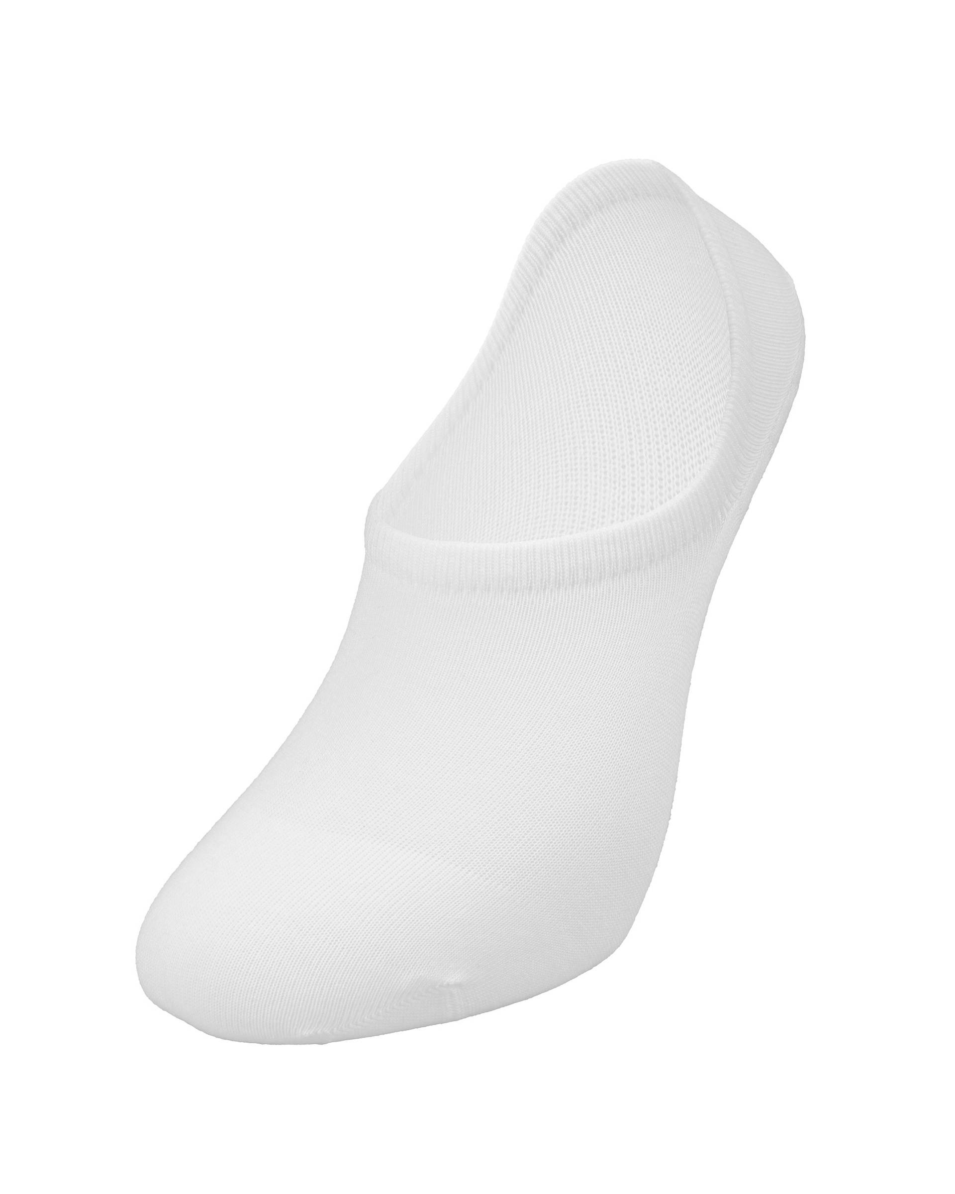 Unisex Premium Dikişsiz 3'lü Görünmez Çorap Beyaz