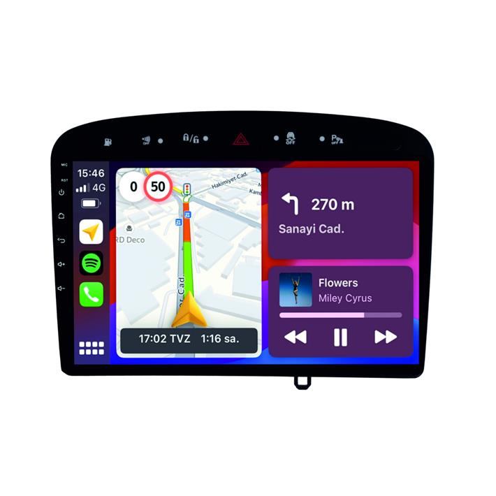 Peugeot 308 Android Multimedya Sistemi  2008-2013