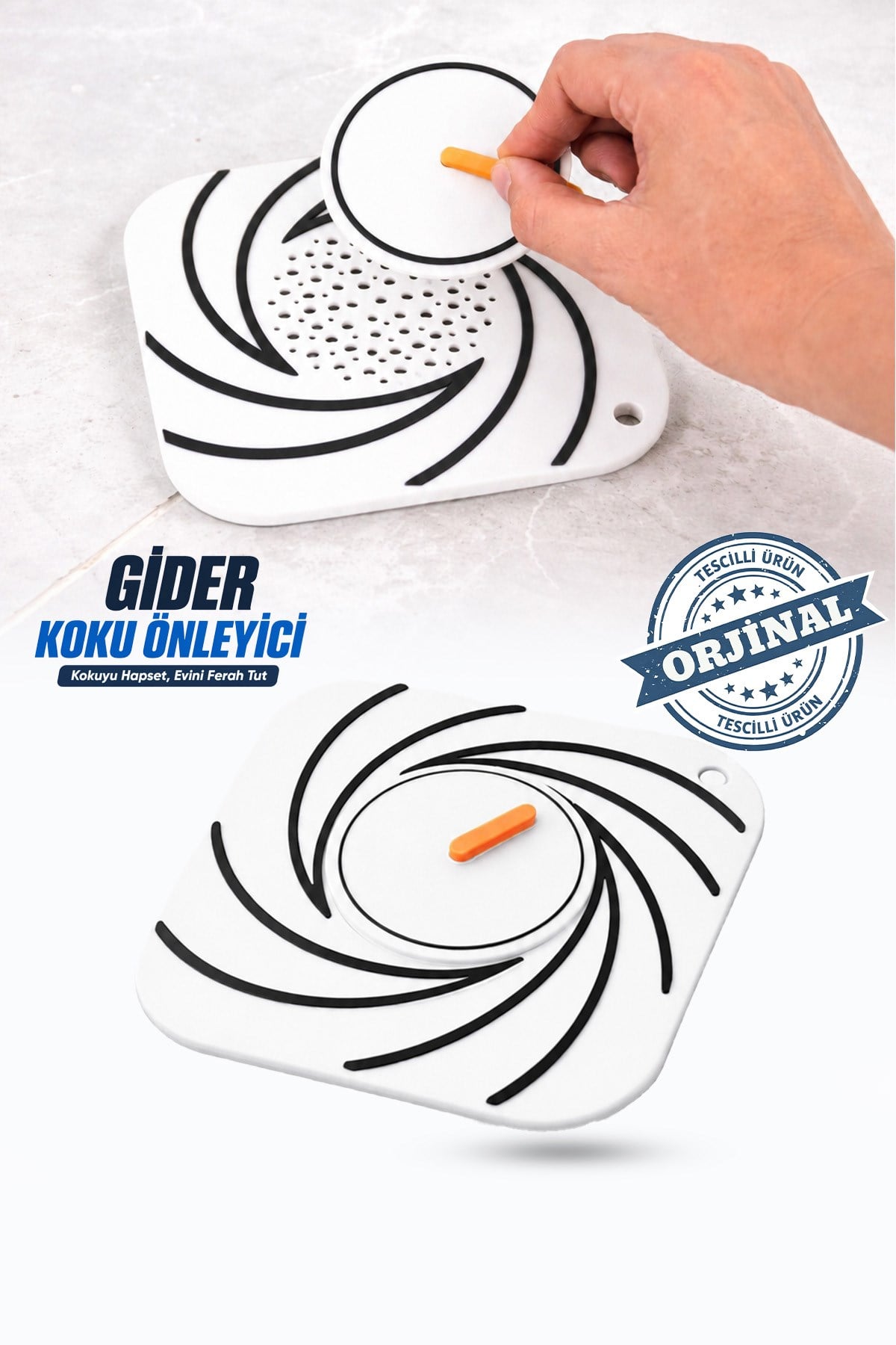 Beyaz Silikon Gider Kapağı Delikli Koku Önleyici Lavabo Süzgeci Banyo Mutfak Gider Matı