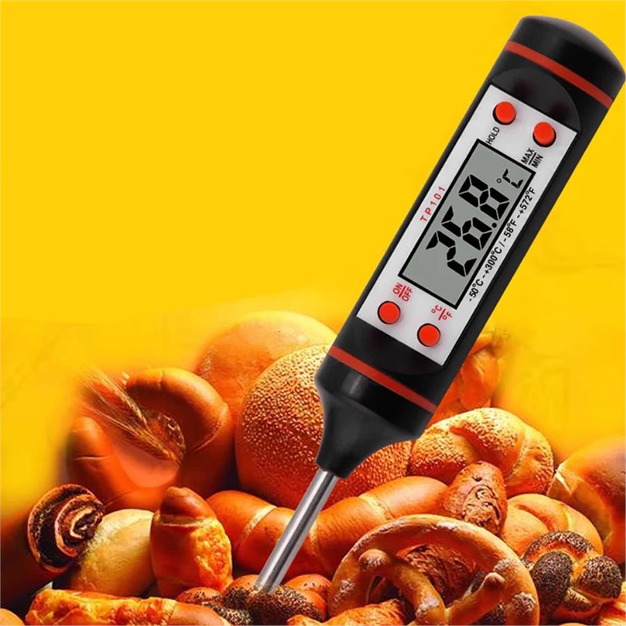 Gıda Termometresi Et Su Süt Sıcaklık Ölçer Yiyecek Sıvı Gıda Isı Ölçüm Termometresi