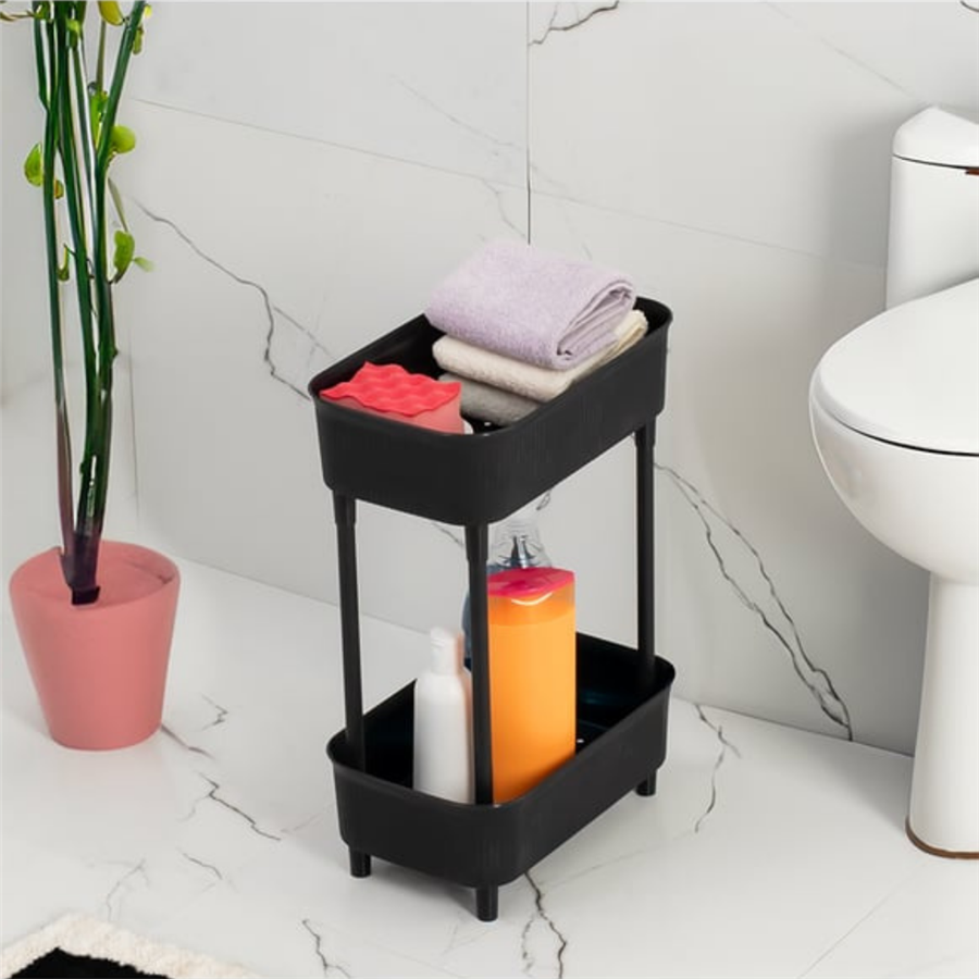 İki Katlı Raf Çok Amaçlı 2 Katlı Evye Altı Düzenleyici Dolap İçi Tezgah Altı Banyo Mutfak Organizer