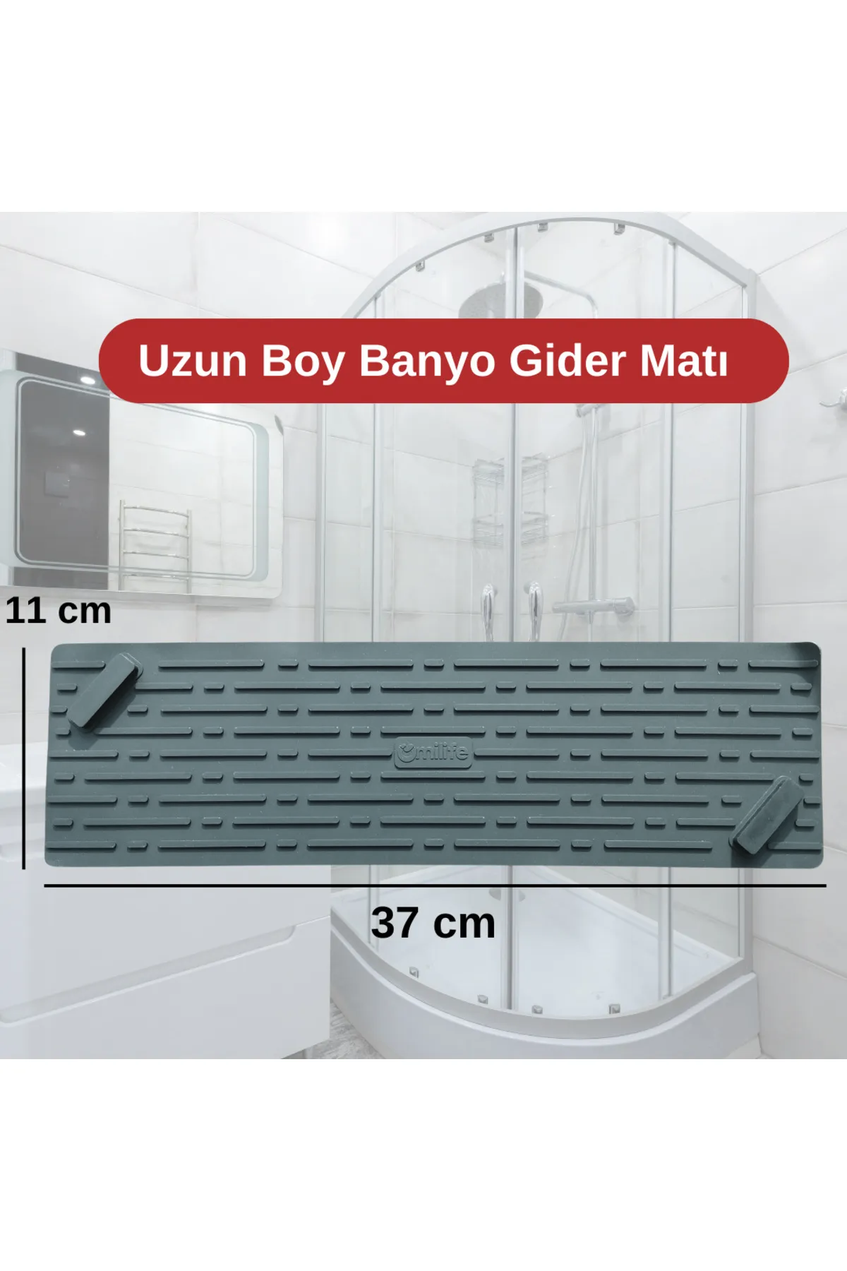 Koku Önleyici Uzun Mat Gri