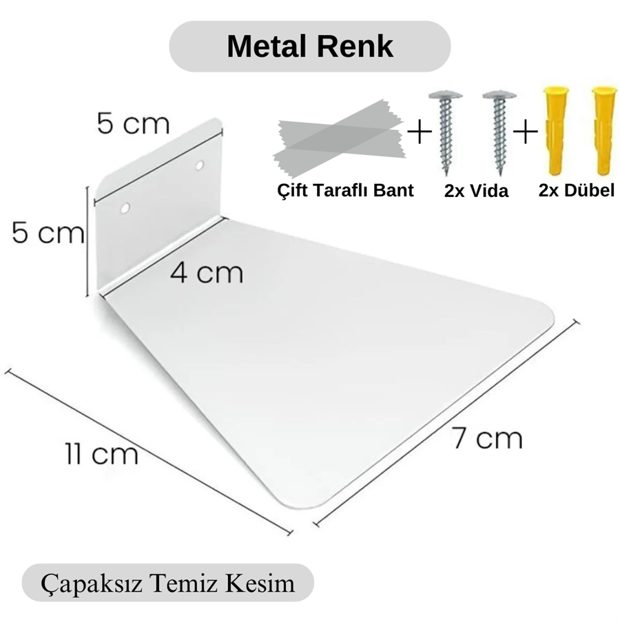 Metal Kitaplık Rafı 6 Adet
