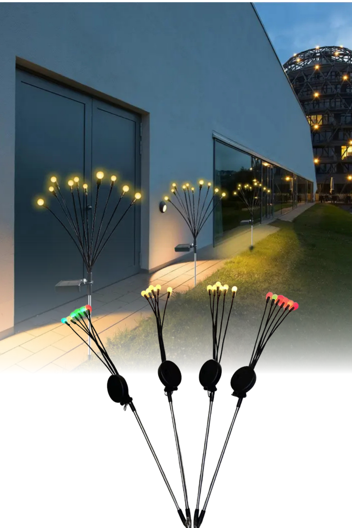 SOLAR LED ATESBÖCEGI BAHÇE ISIKLARI 2 ADET