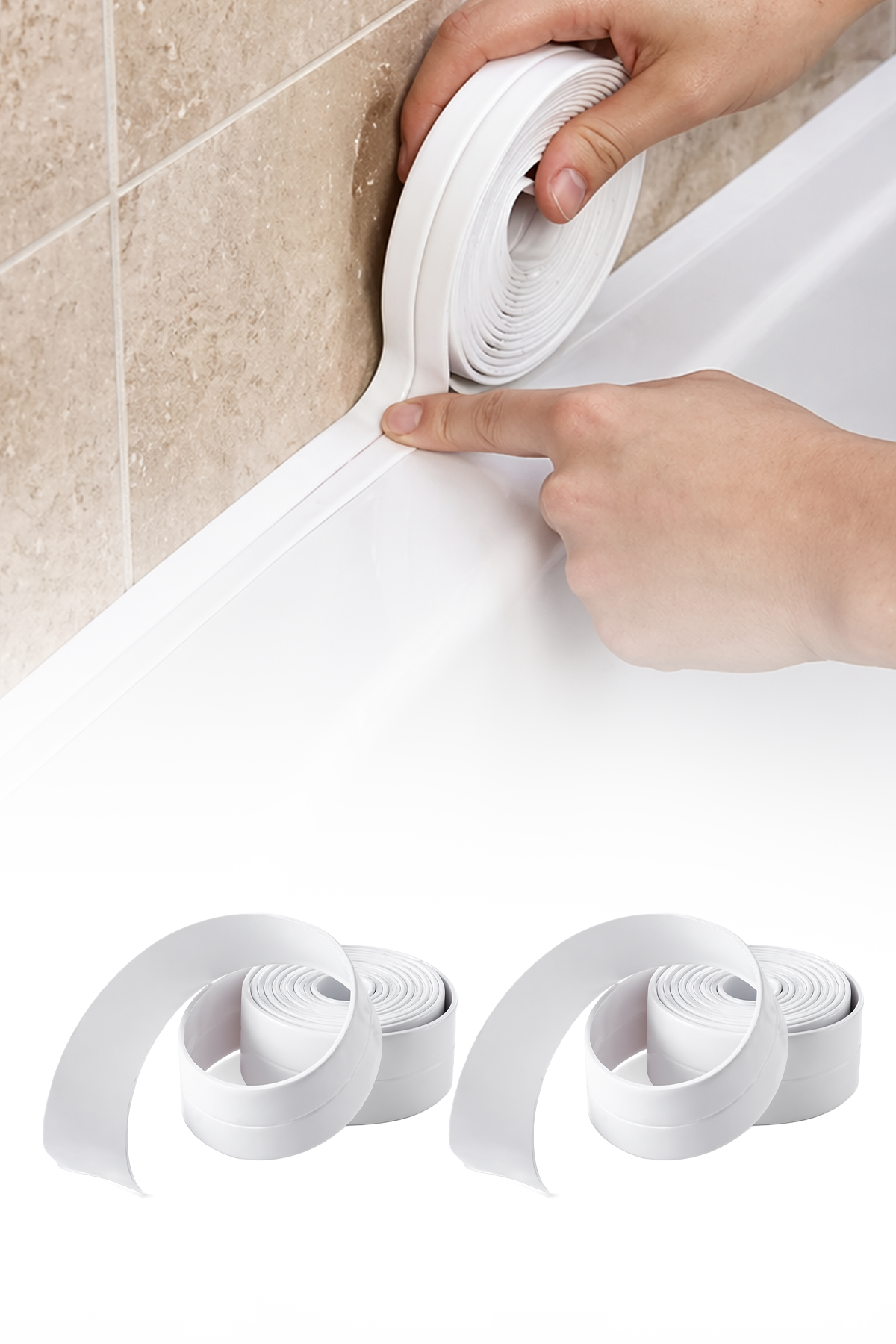 Su Sızdırmaz Geçirmez Bant Lavabo Küvet Kenar Bandı 2 adet