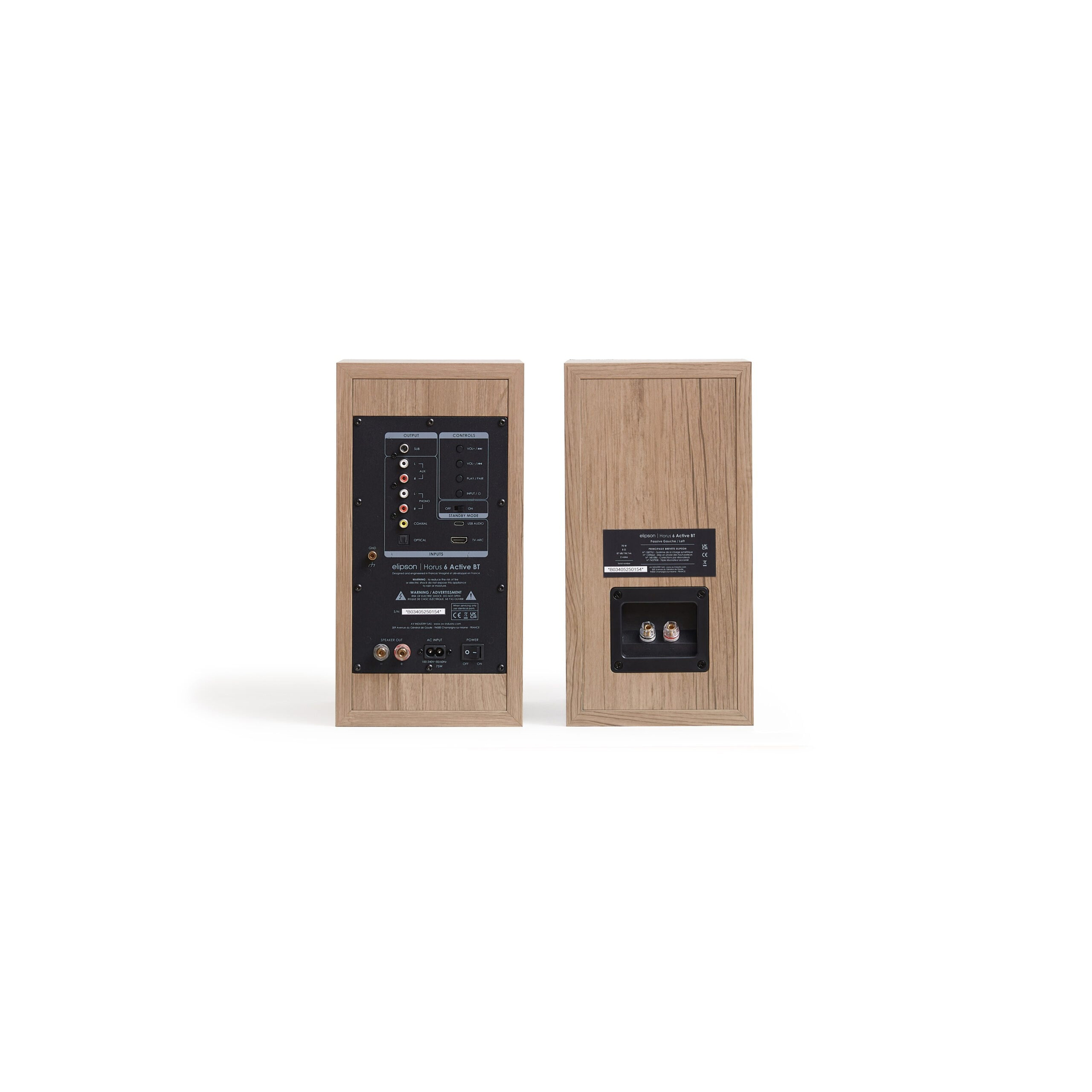 Elipson Horus 6B BT Aktif Raf Tipi Hoparlör Light Wood - Beige