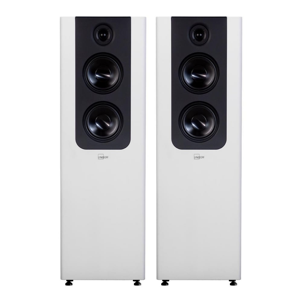 Lyngdorf FR-2 Tower/Kule Hoparlör Beyaz/Siyah Çift