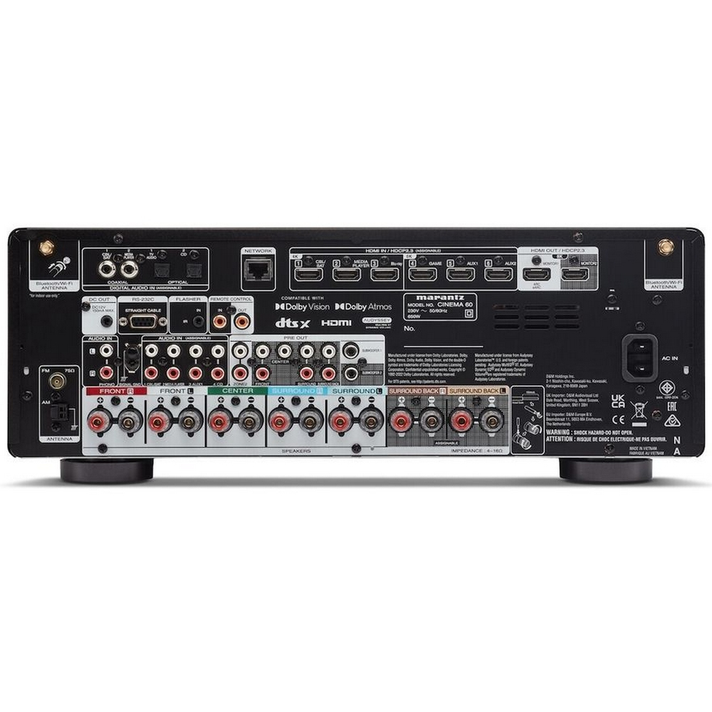 Marantz Cinema 60 7.2 Kanal 8K Dolby Atmos A/V Receiver Gümüş
