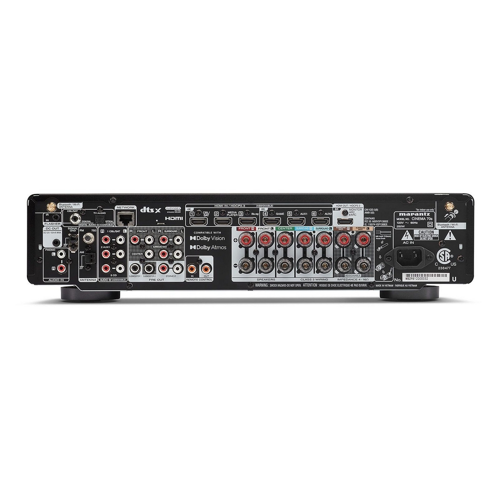 Marantz Cinema 70s Slimline 7.2 Kanal 8K Dolby Atmos A/V Receiver Gümüş