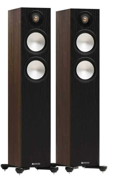 Monitor Audio Bronze 300 7G Kule Tipi Hoparlör Çift Walnut