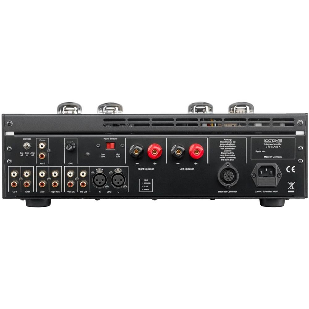 Octave V70 Class A Lambalı Entegre Ampliler Siyah