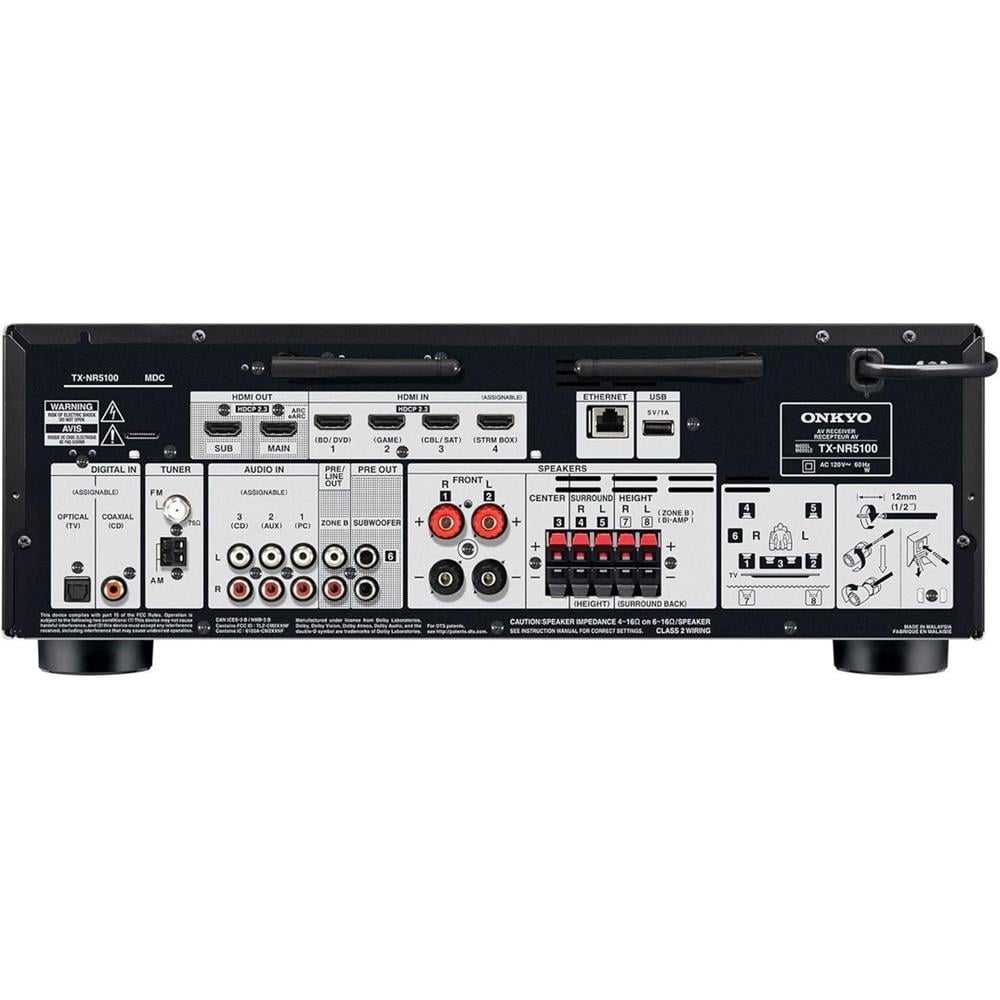 Onkyo TX-NR5100 7.2 8K A/V Surround Receiver