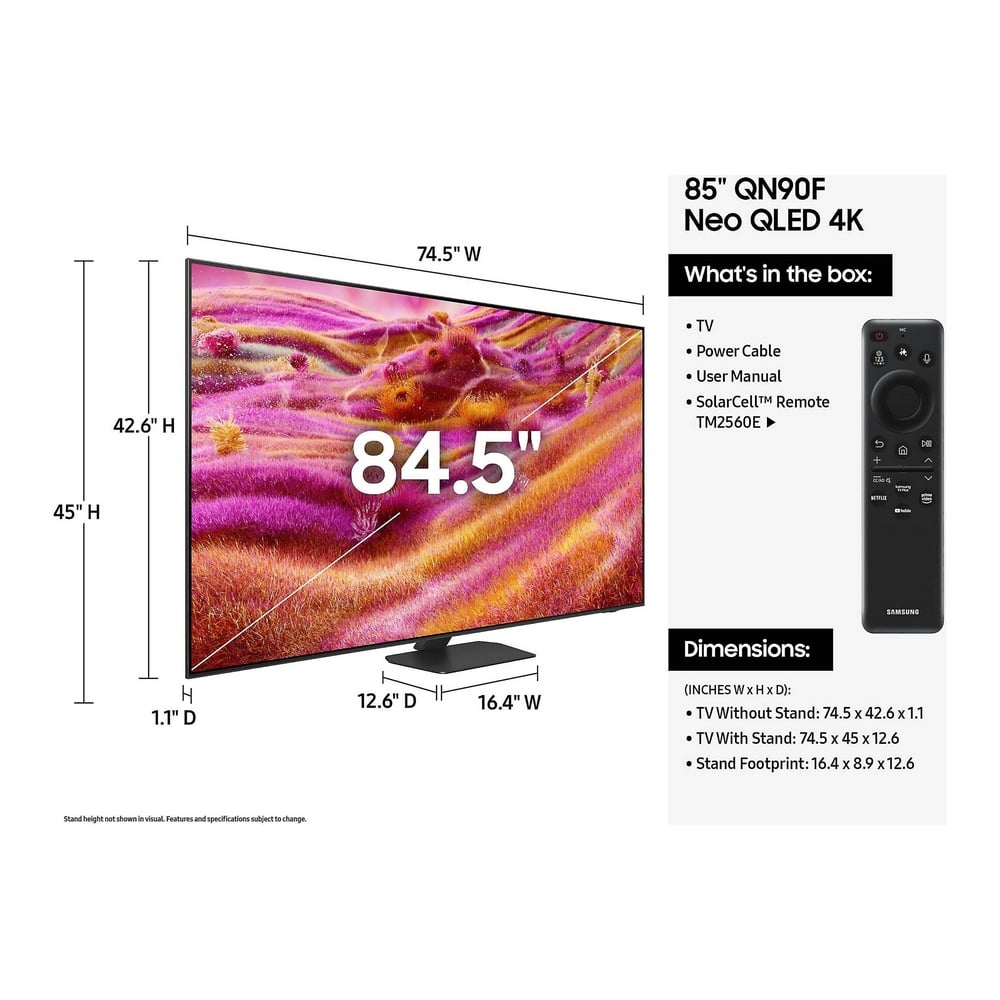 Samsung 85QN90F 4K Ultra HD 85