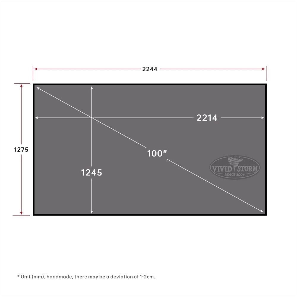 Vividstorm CineVision Pro Fixed Frame UST ALR Perde 100