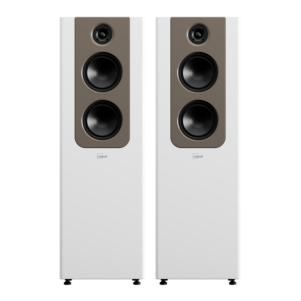 Lyngdorf FR-2 Tower/Kule Hoparlör Beyaz/Kahverengi Çift