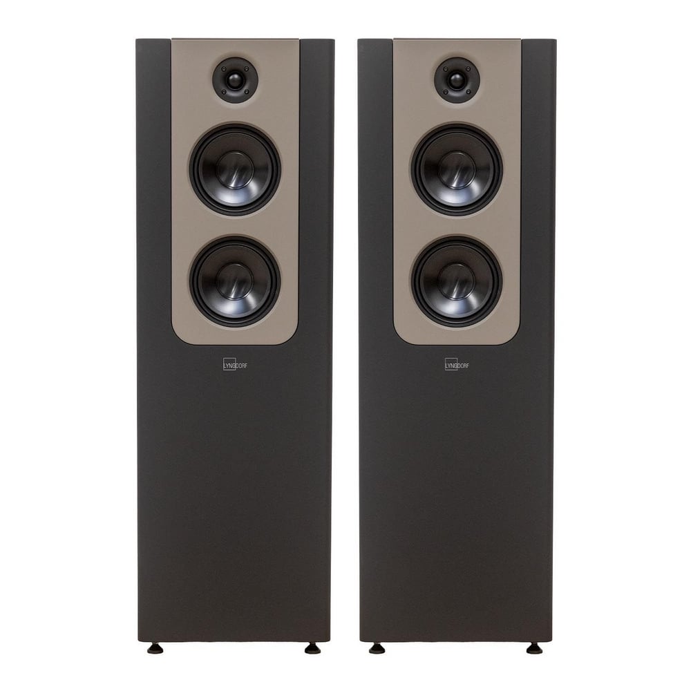 Lyngdorf FR-2 Tower/Kule Hoparlör Siyah/Kahverengi Çift