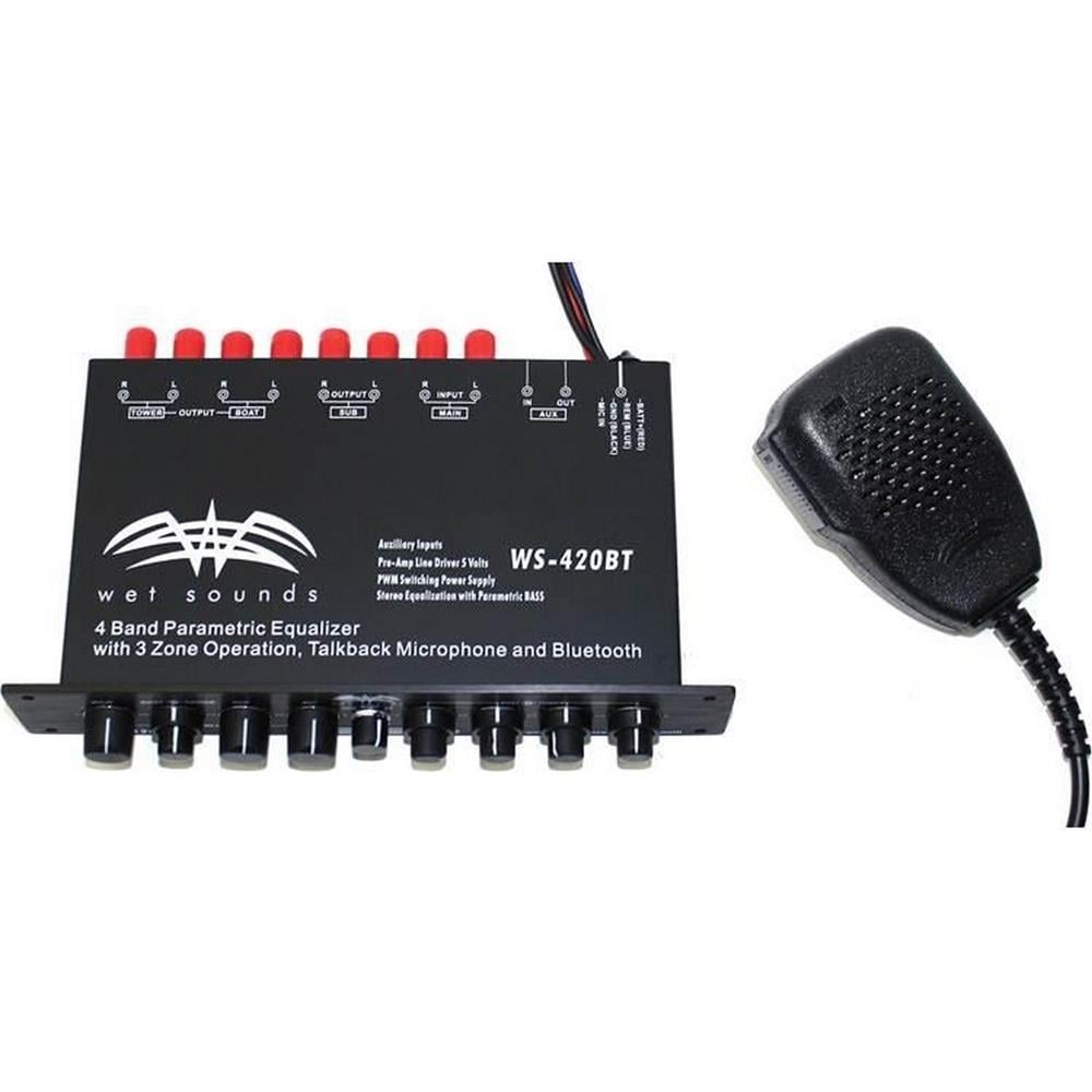 Wet Sounds WS-420 BT 4 Band Bluetooth Marine Equalizer