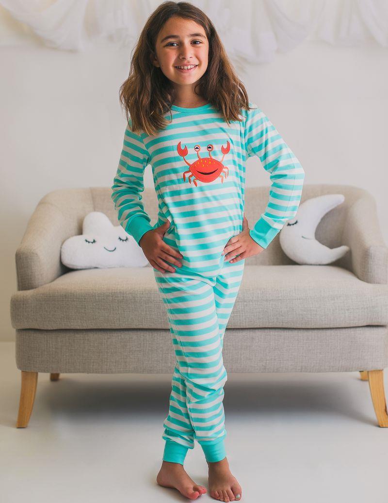 Ocean Çocuk Mavi Çizgili Pijama Takımı