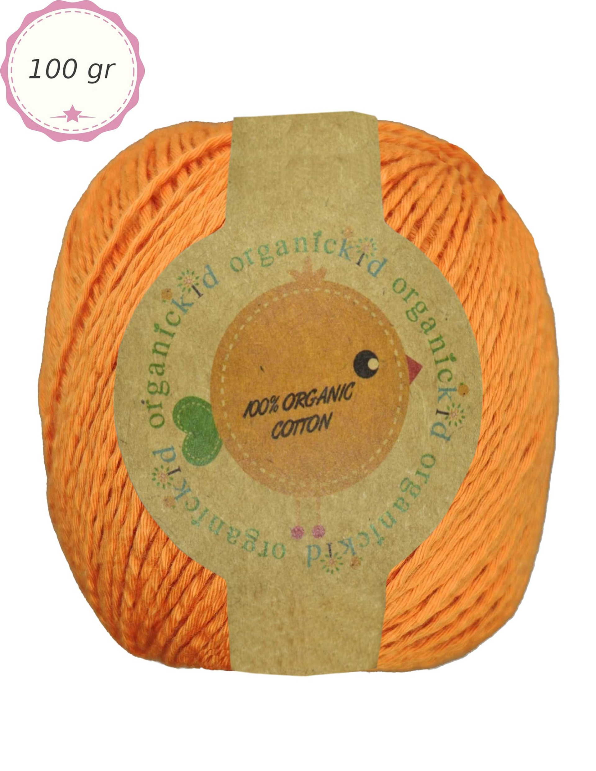 Organik Pamuk Amigurumi Punch 100 gr El Örgü İpi 340 Turuncu (Dark Orange) 