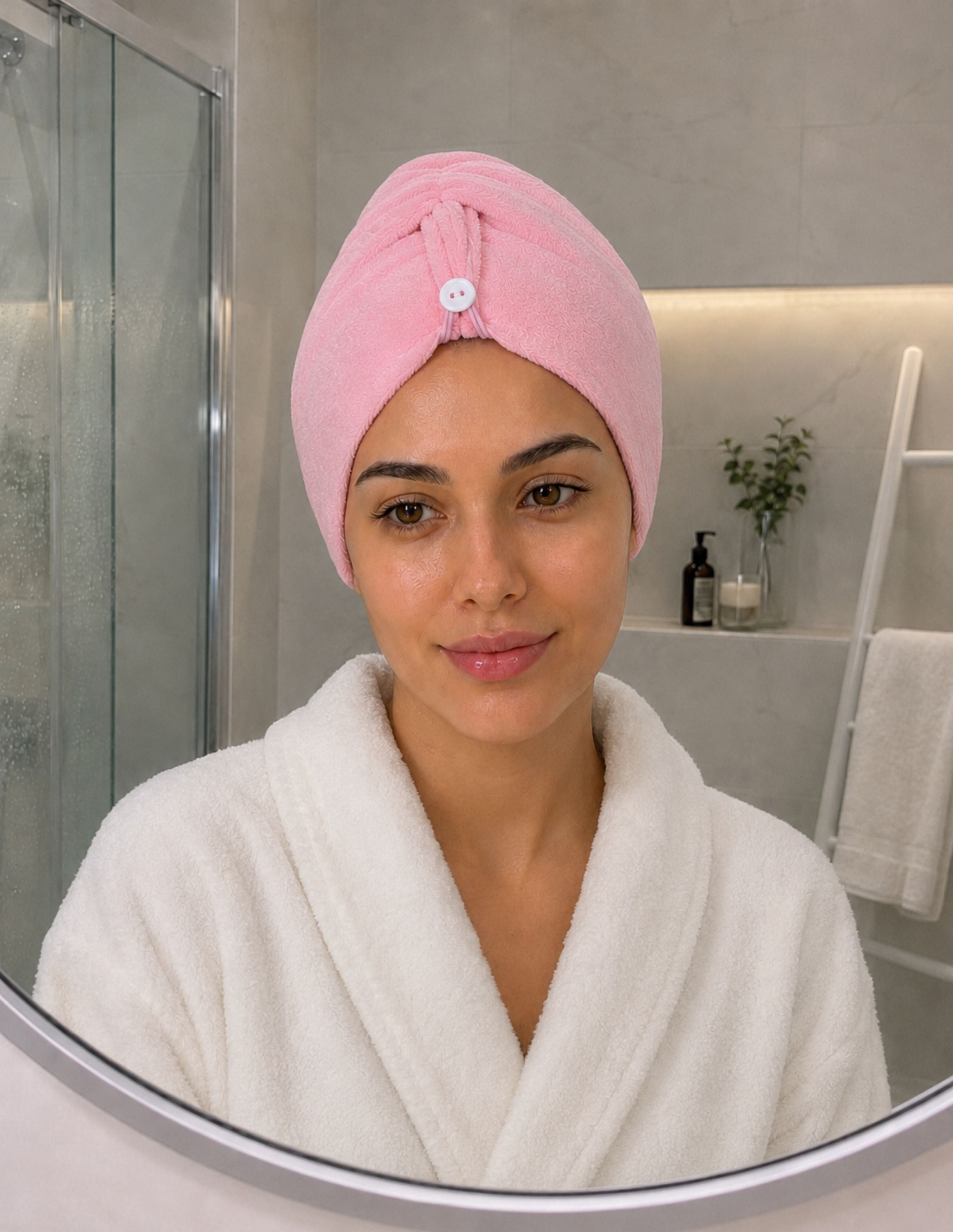 Towel Kadın Pembe Saç Bonesi