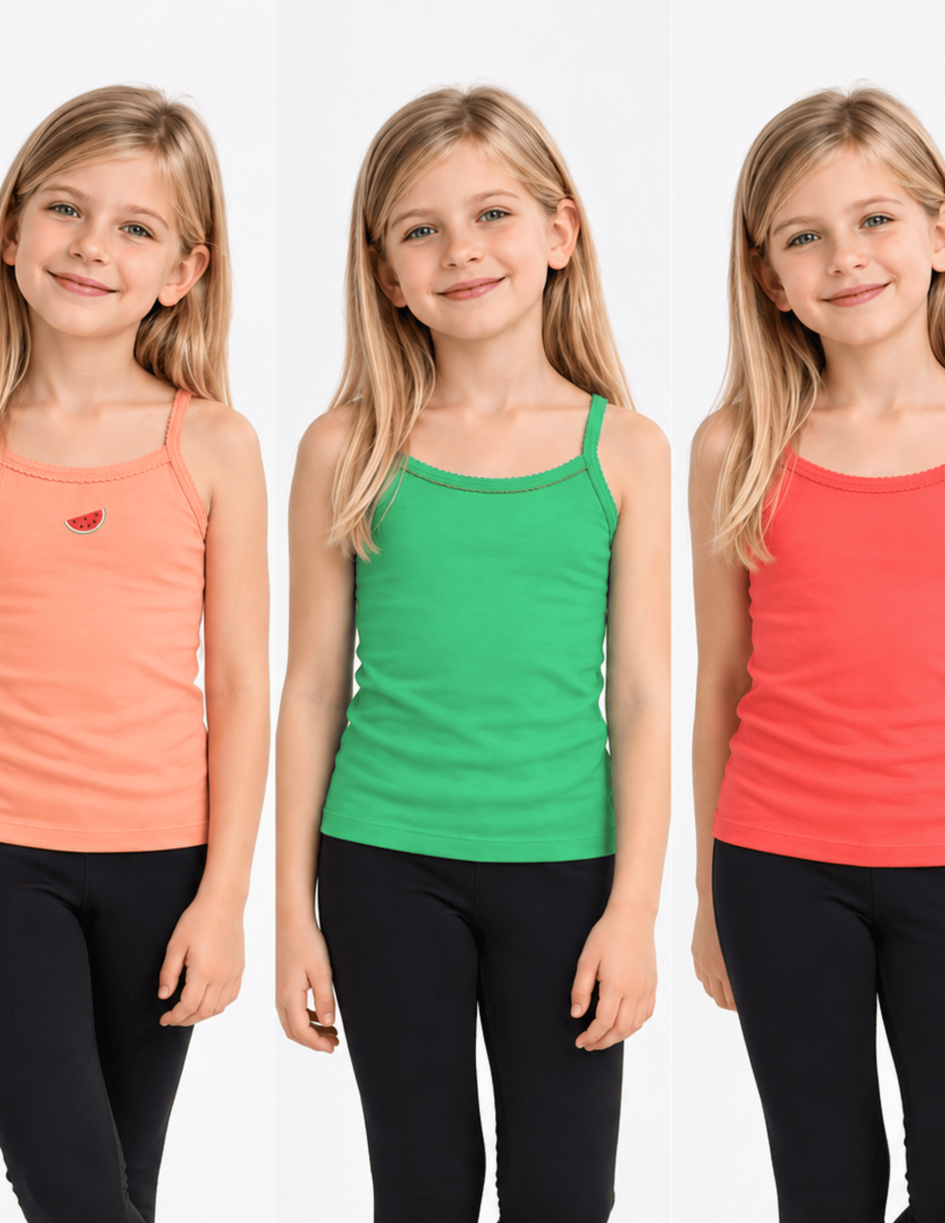 Watermelon Kız Çocuk Atlet Set 3'lü