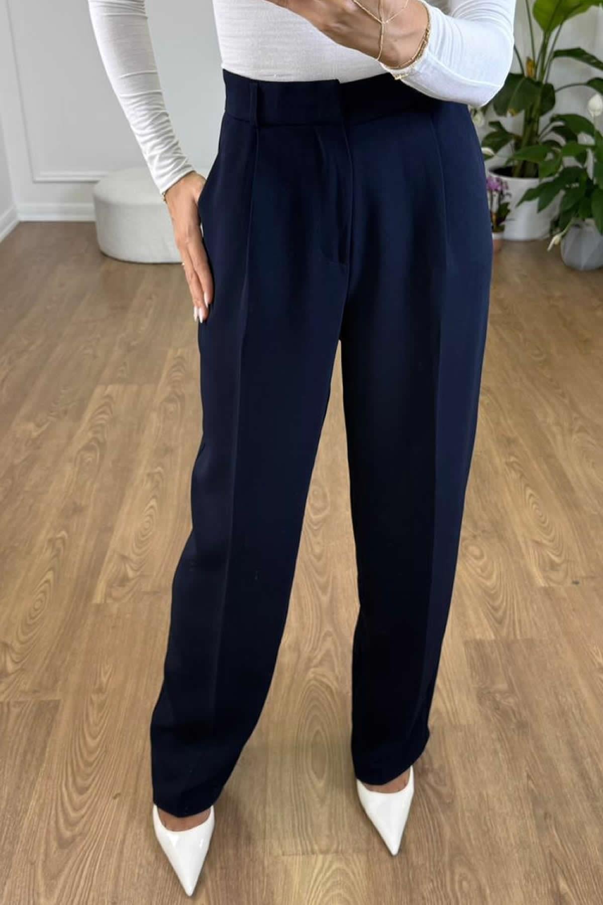 PALOZZO PANTOLON - LACİVERT