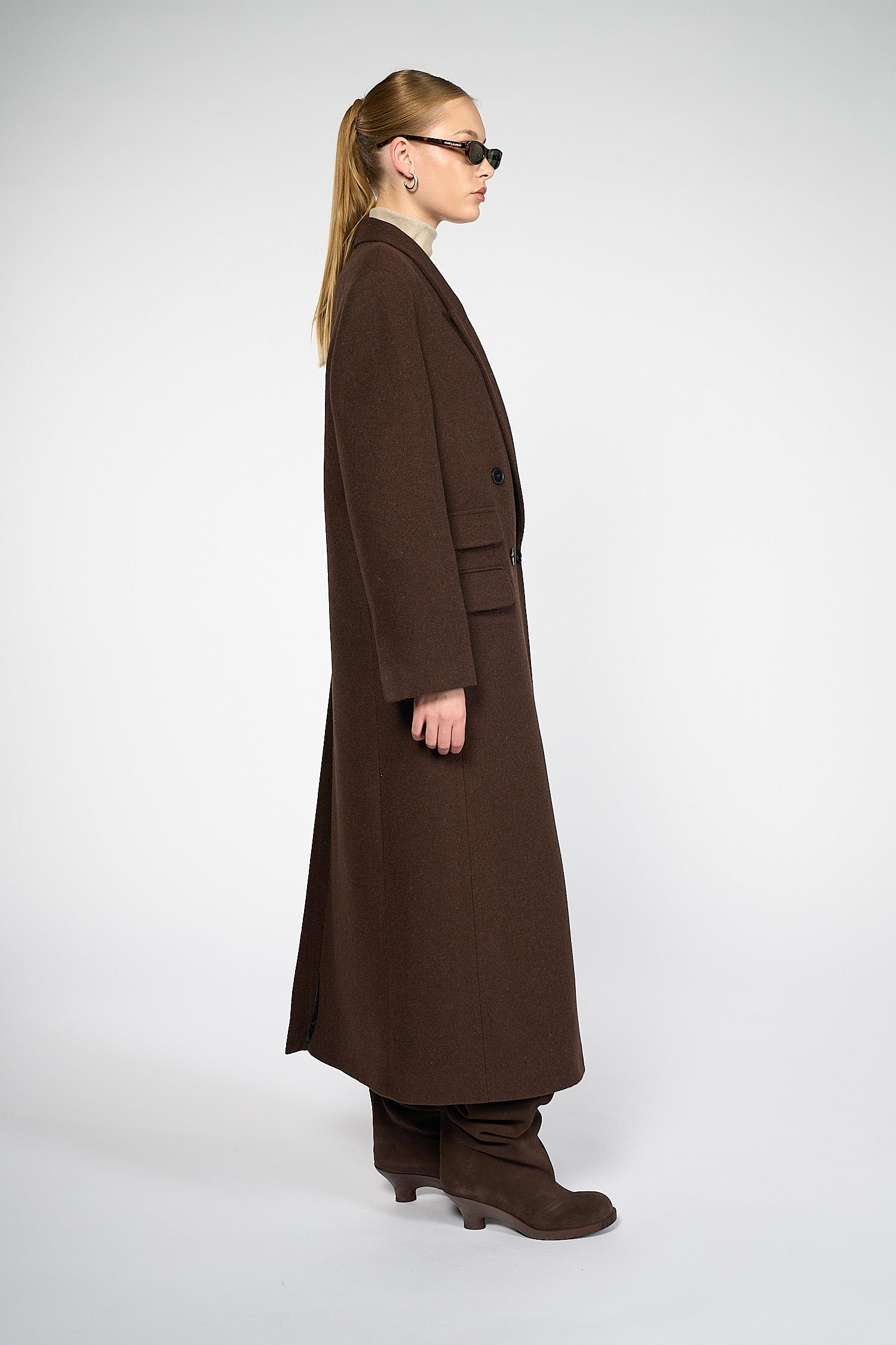 Kadın Kahverengi Oversize Kaban