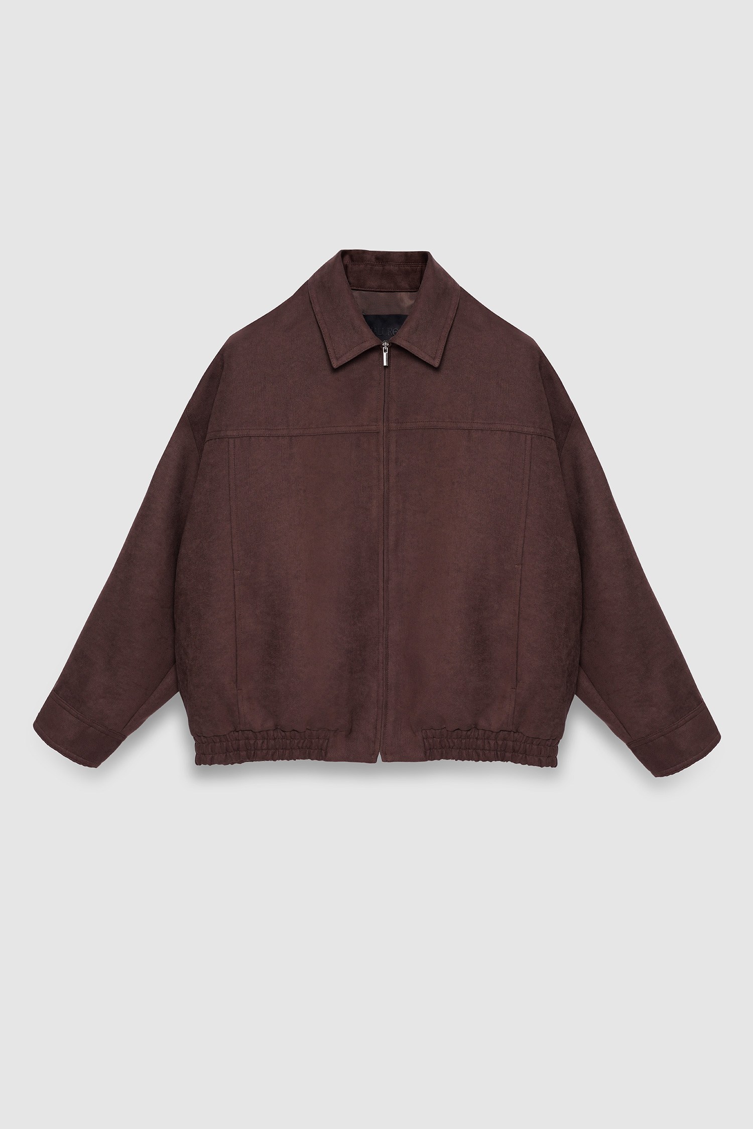 Kadın Kahverengi Oversize Süet Bomber Ceket