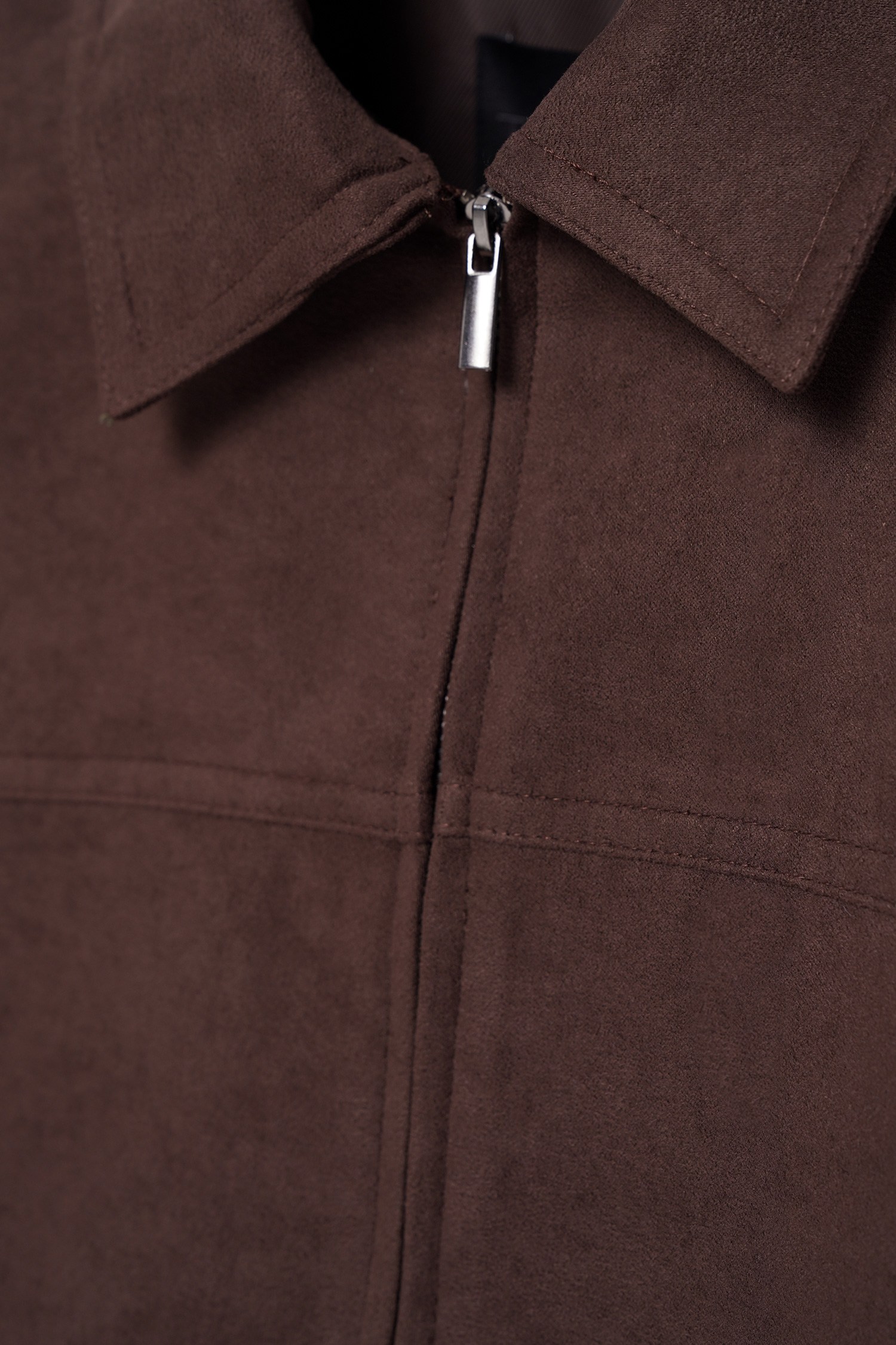Kadın Kahverengi Oversize Süet Bomber Ceket