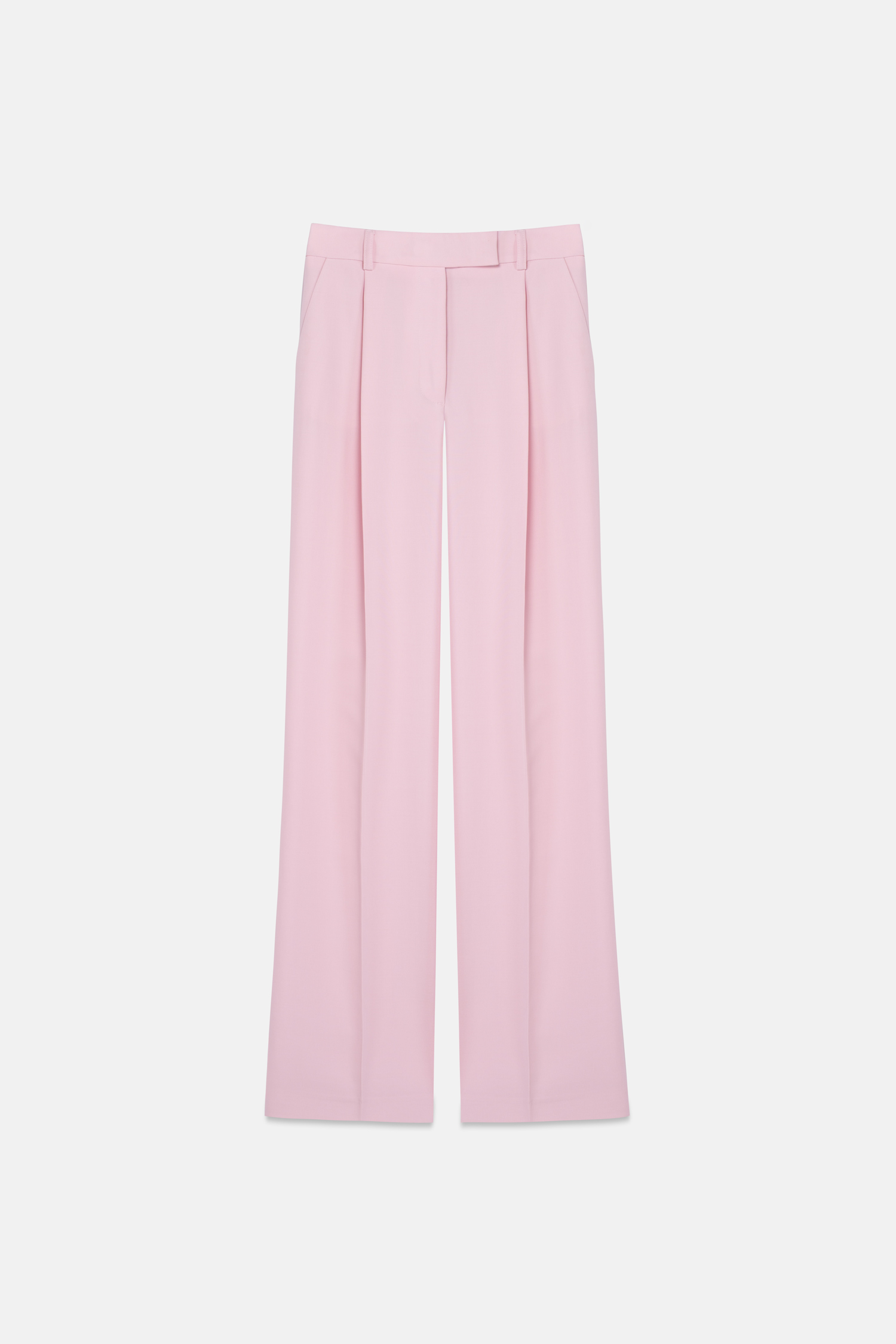 Kadın Pembe Pileli Pantolon