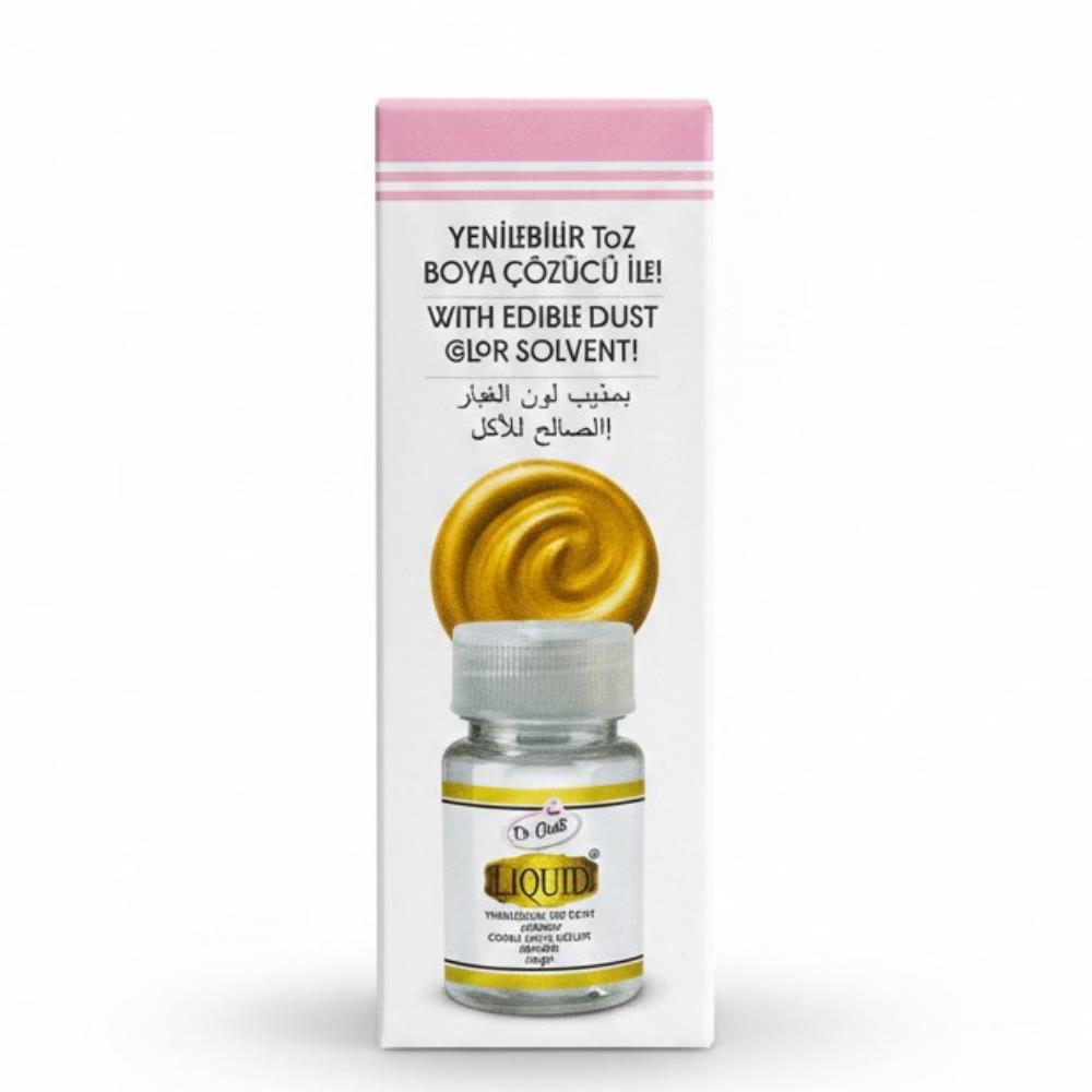 Dr. Gusto 4lü Metalik Toz Gıda Boyası 4 gr + Boya Çözücü 40 gr Set