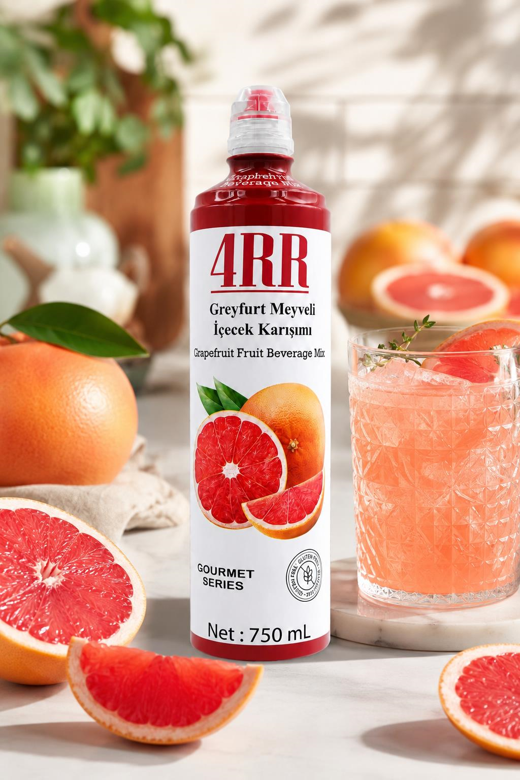 4RR4RR GREYFURT MEYVELİ İÇECEK KARIŞIMI 750ML 1*6 AD