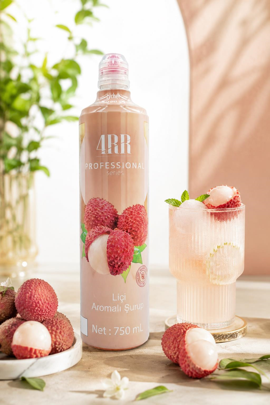 4RR Liçi Aromalı Şurup 750 ml