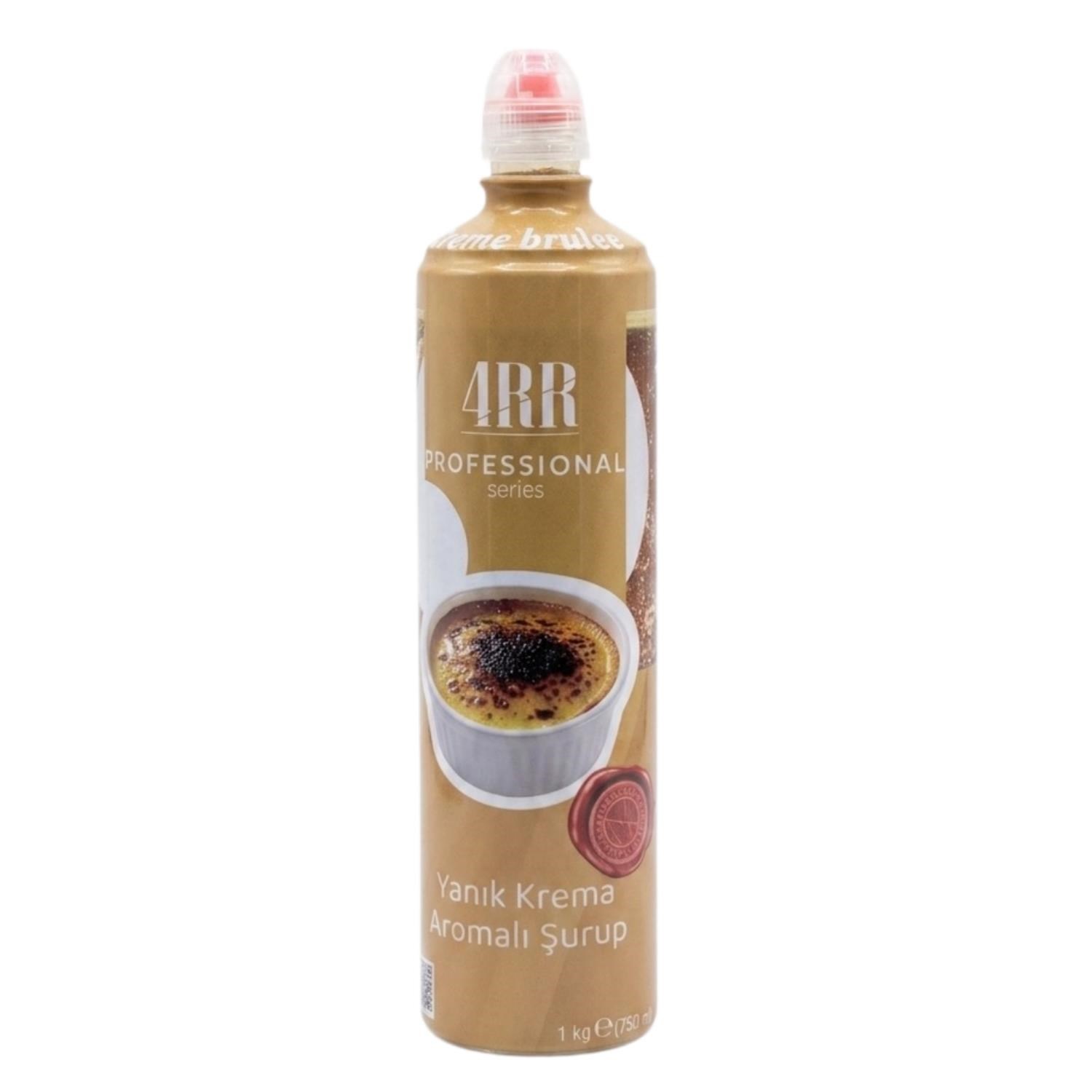 4RR Yanık Krema Aromalı Kahve & Tropikal İçecek & Kokteyl Şurubu 750 ml