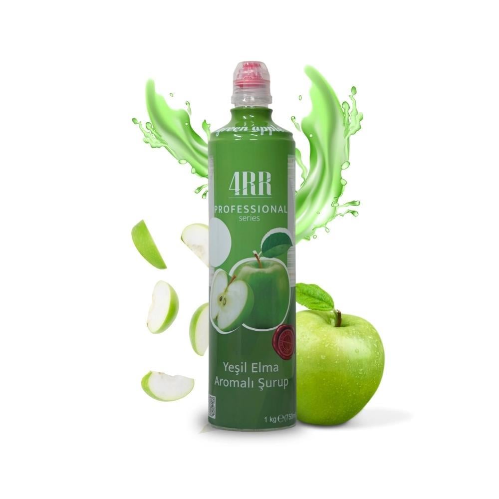 4RR Yeşil Elma Aromalı Kahve & Tropikal İçecek & Kokteyl Şurubu 750 ml