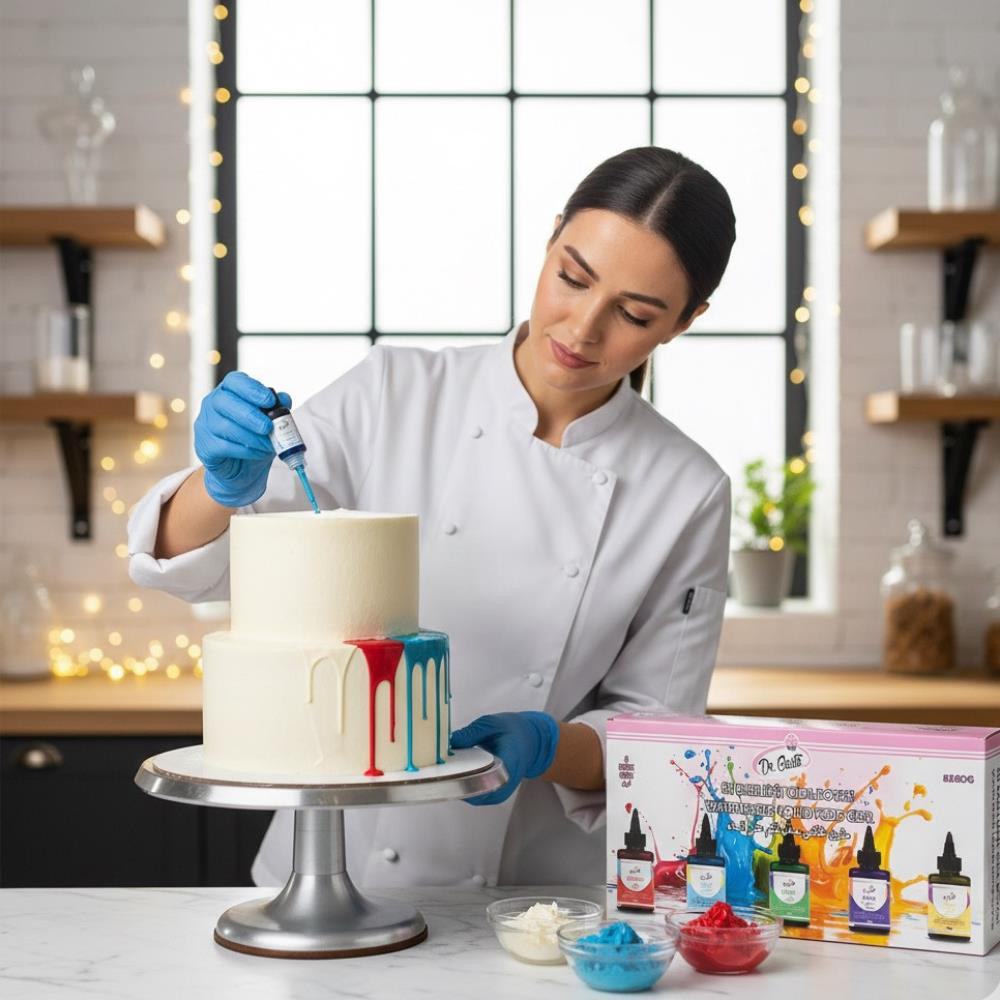 5’li Likit Su Bazlı Gıda Boyası – Sarı, Kırmızı, Mavi, Mor, Yeşil (60 Gr)