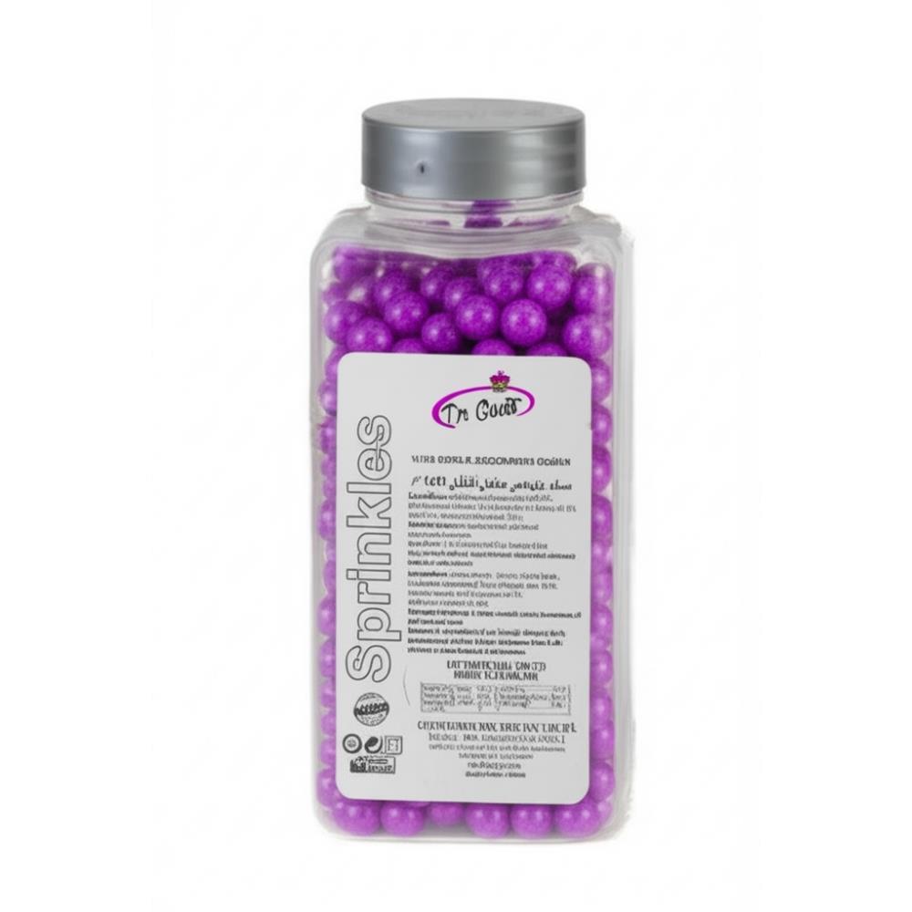 8 mm Mor Boncuk Şeker 250 g – Pasta ve Tatlı Süsleme Şekeri