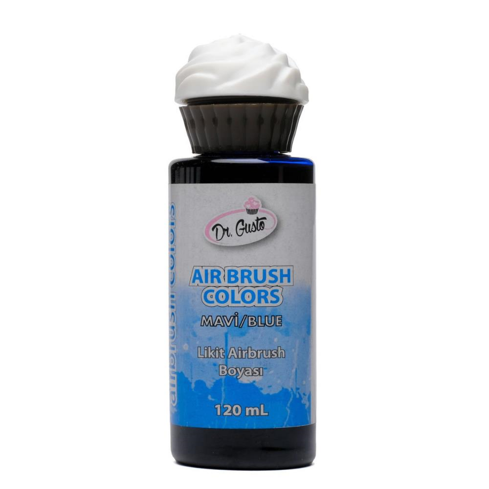Airbrush Gıda Boyası Mavi 120 ml – Pasta, Şeker Hamuru ve Fondan İçin Profesyonel Boya