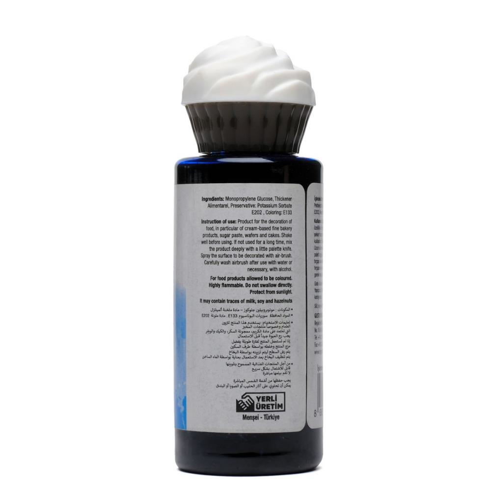 Dr. Gusto Airbrush Gıda Boyası Mavi 120 ml