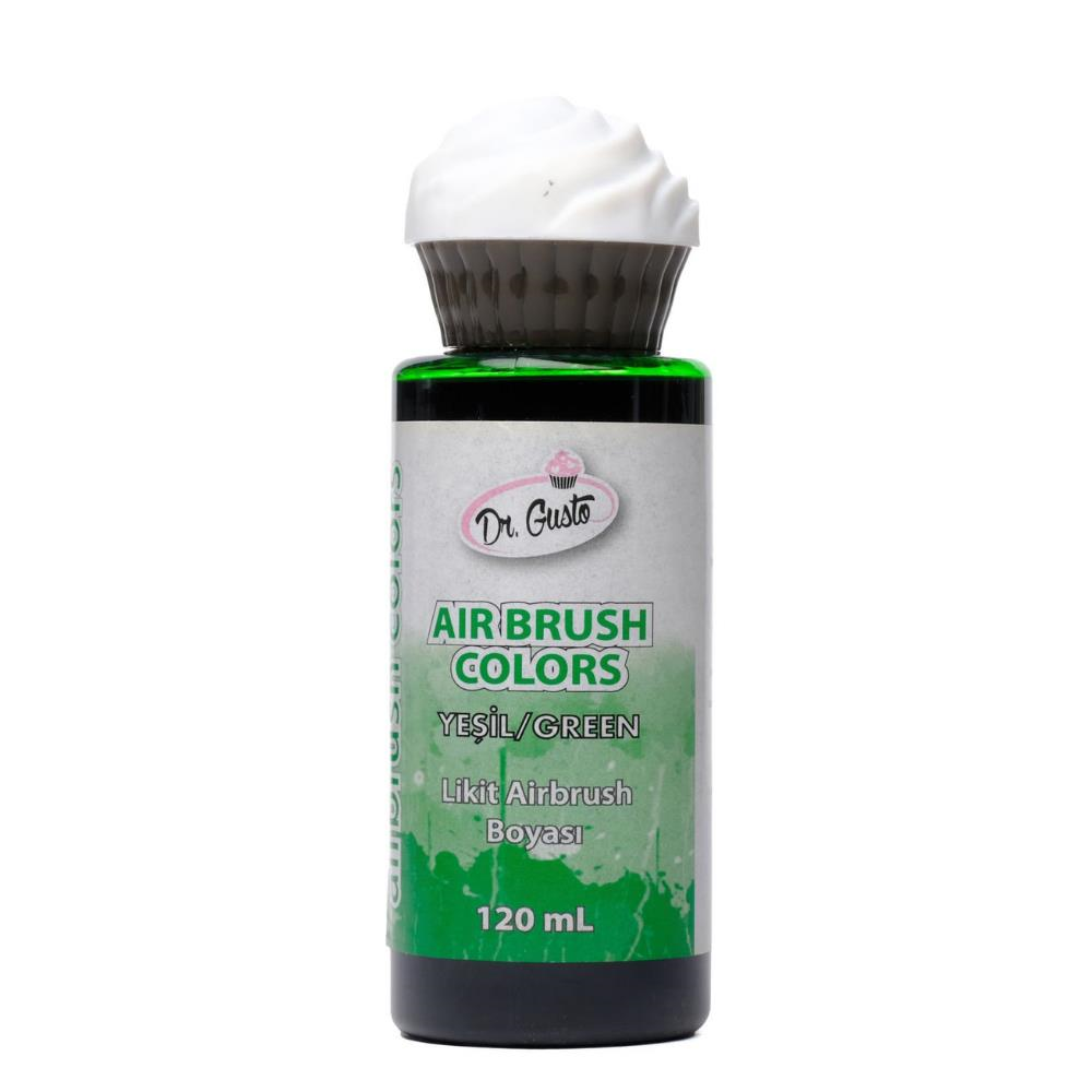 Airbrush Gıda Boyası Yeşil 120 ml – Pasta, Şeker Hamuru ve Fondan İçin Profesyonel Boya