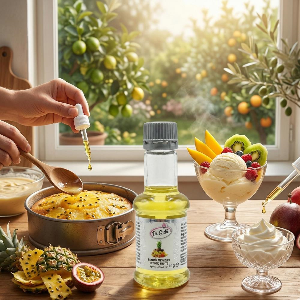 Dr. Gusto Aroma Egzotik Meyveler 40 gr - Gıda Aroması (Tatlı, İçecek ve Pastacılık için)