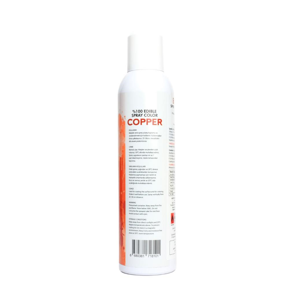 Dr. Gusto Bakır Renkli Sprey Gıda Boyası 150 ml
