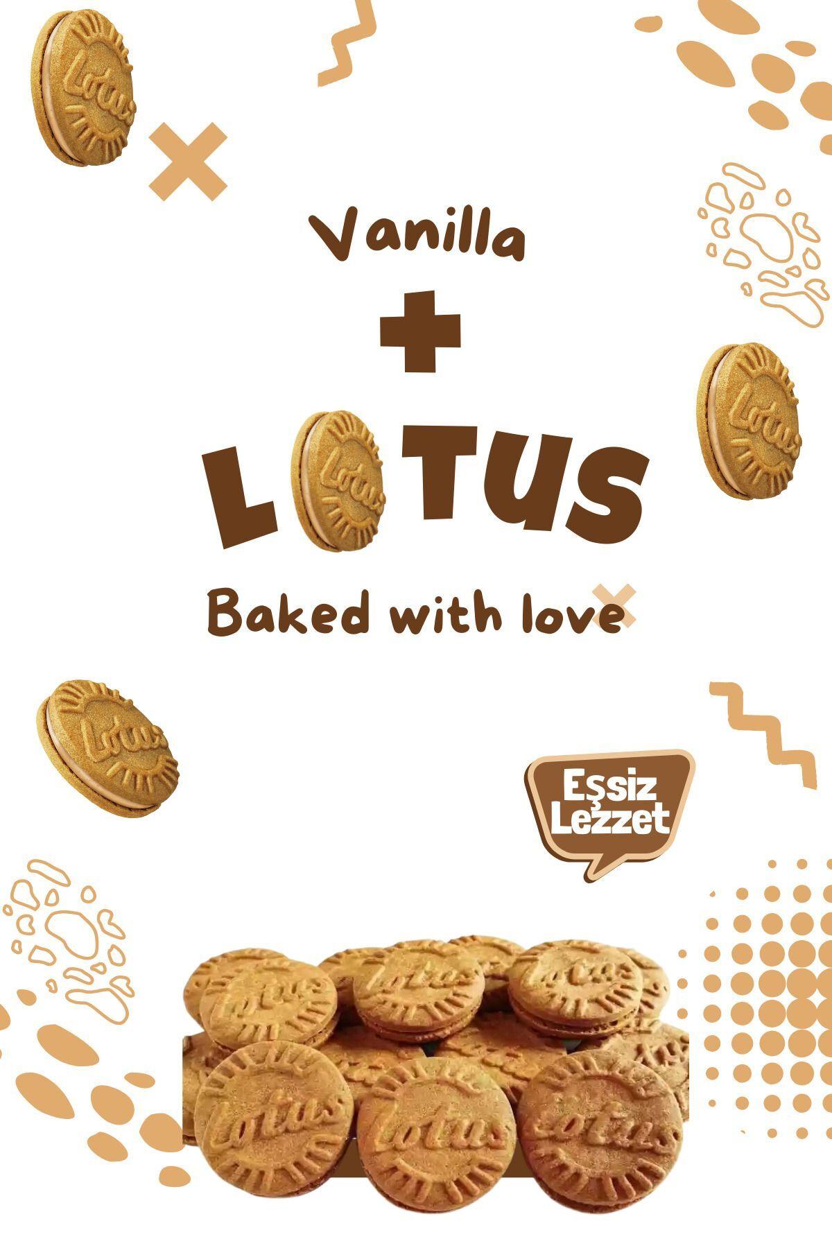 Lotus Biscoff Vanilya Kremalı Sandviç Bisküvi 150 gr x 3 adet