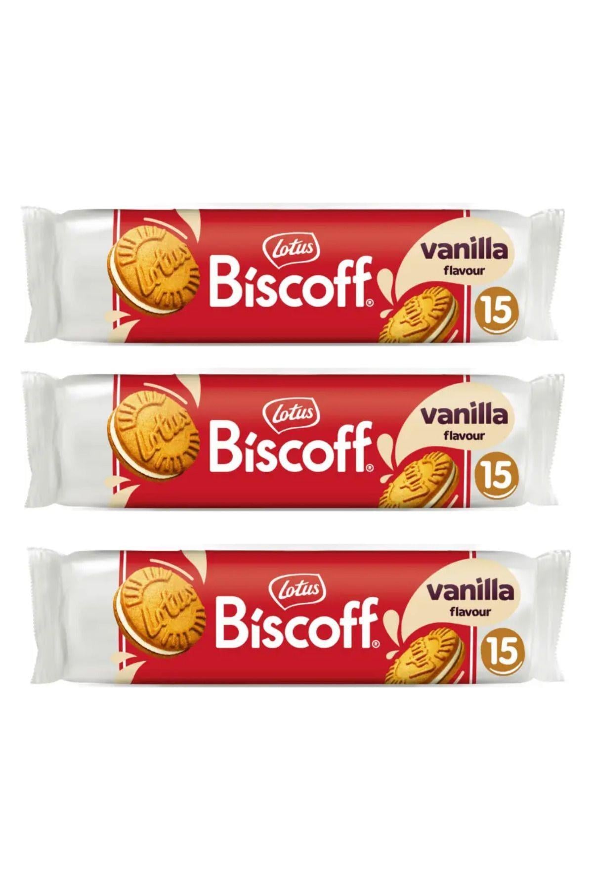 Biscoff Vanilya Kremalı Sandviç Bisküvi 150 Gr X 3 Adet