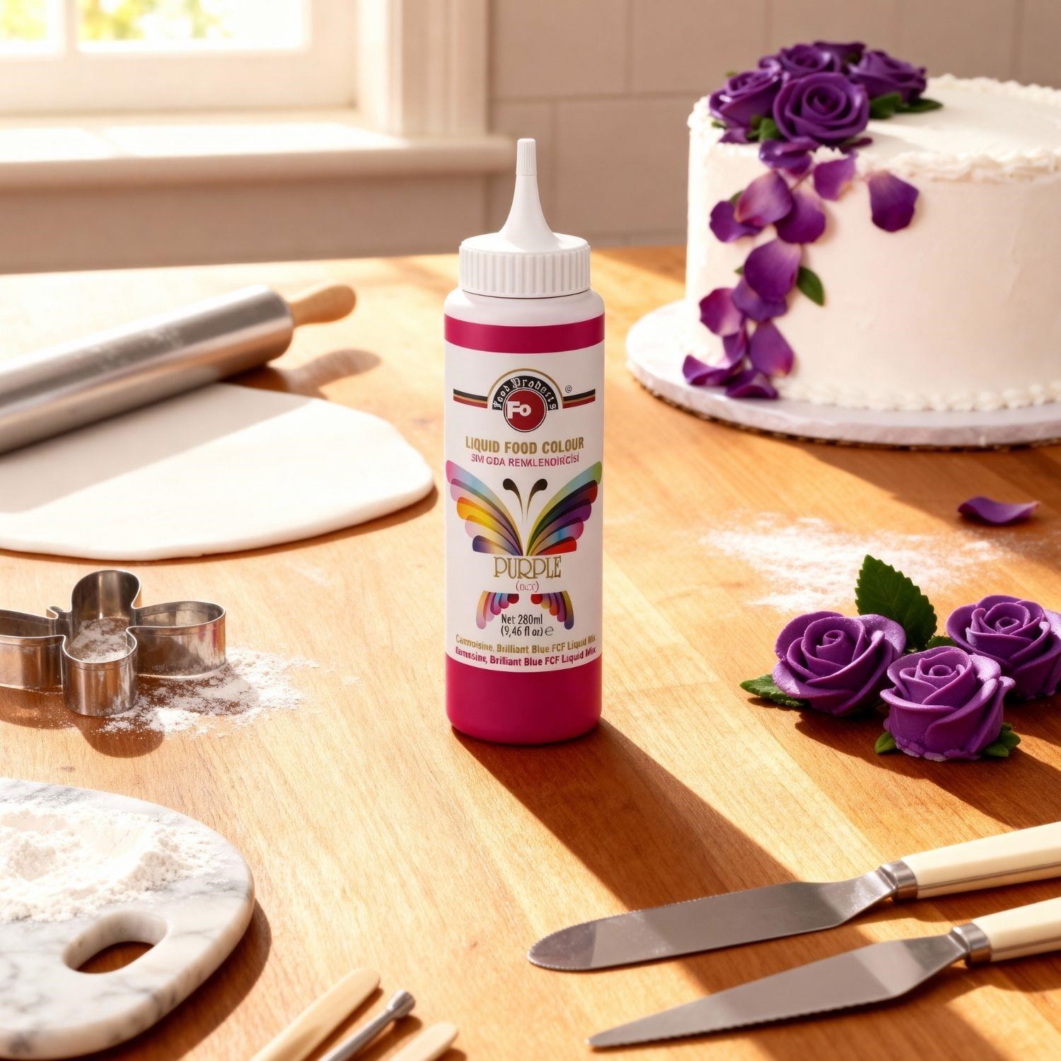 Fo Mor Sıvı Gıda Boyası 280 ml