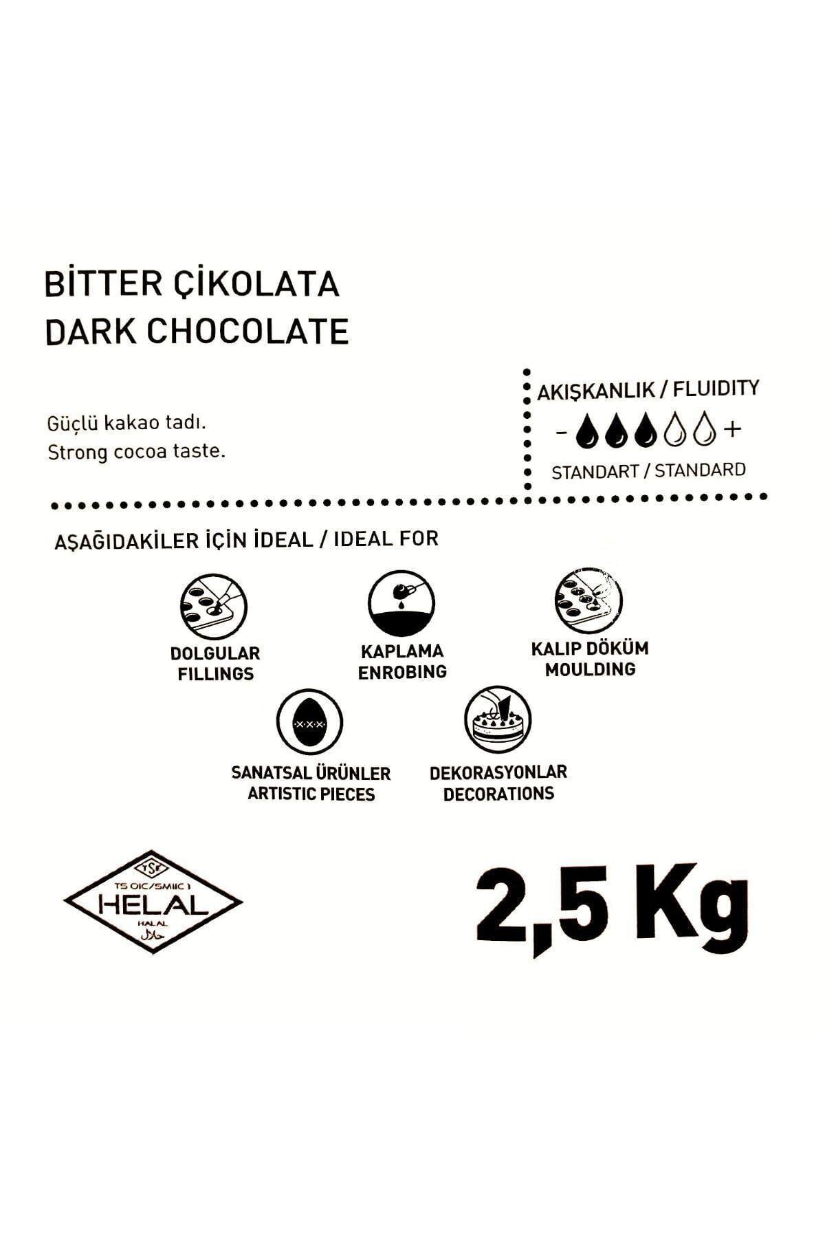 Chocovic Bitter Kuvertür Çikolata 2,5 kg