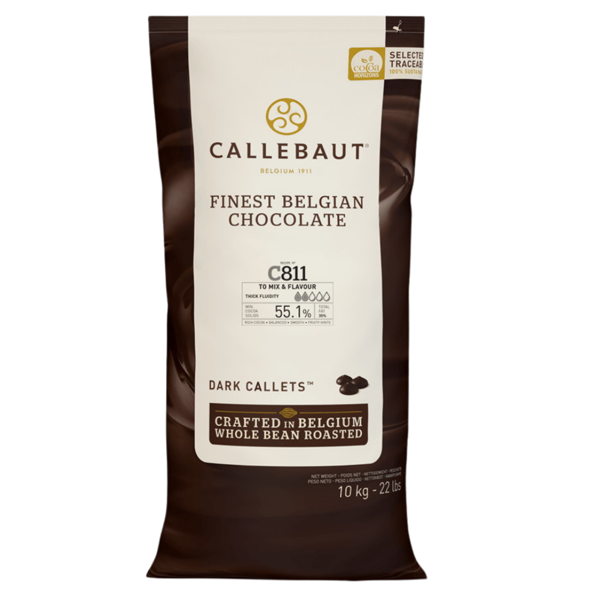 Callebaut C811 Bitter Kuvertür Drop Çikolata 10 kg