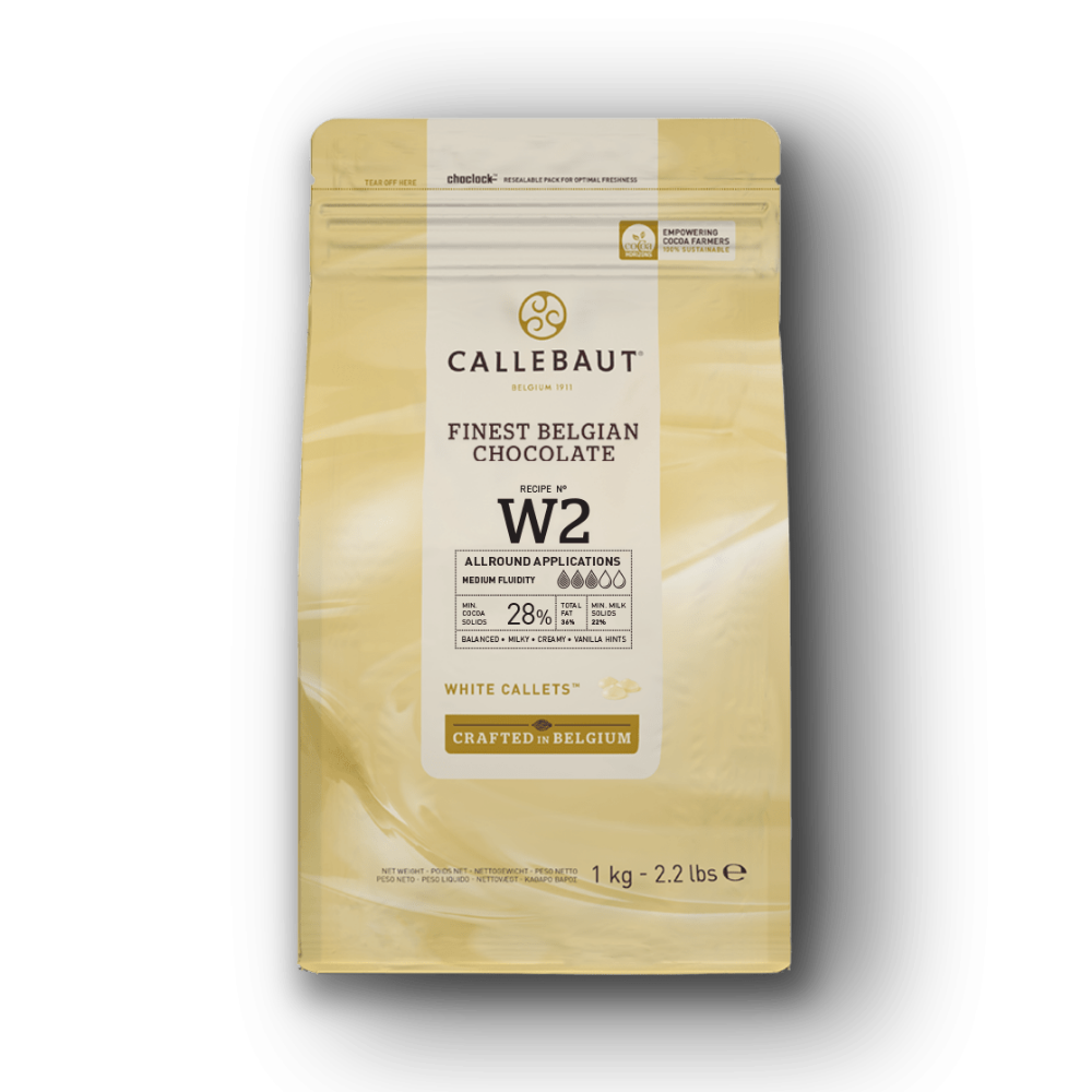 Callebaut Lezzeti: 823 Sütlü & W2 Beyaz Çikolata Drop 2li Paket (2x1 kg)