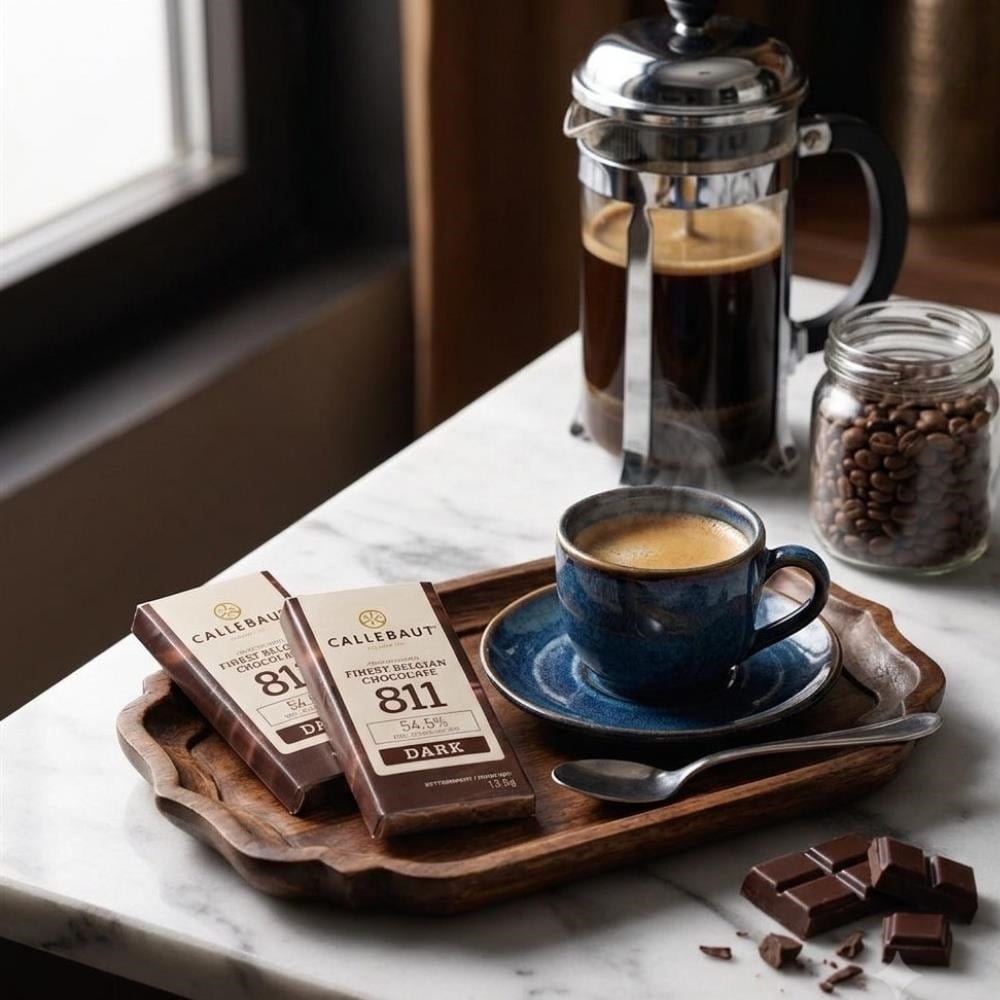 Callebaut Napoliten Sunum Çikolatası 2li Set Bitter & Sütlü
