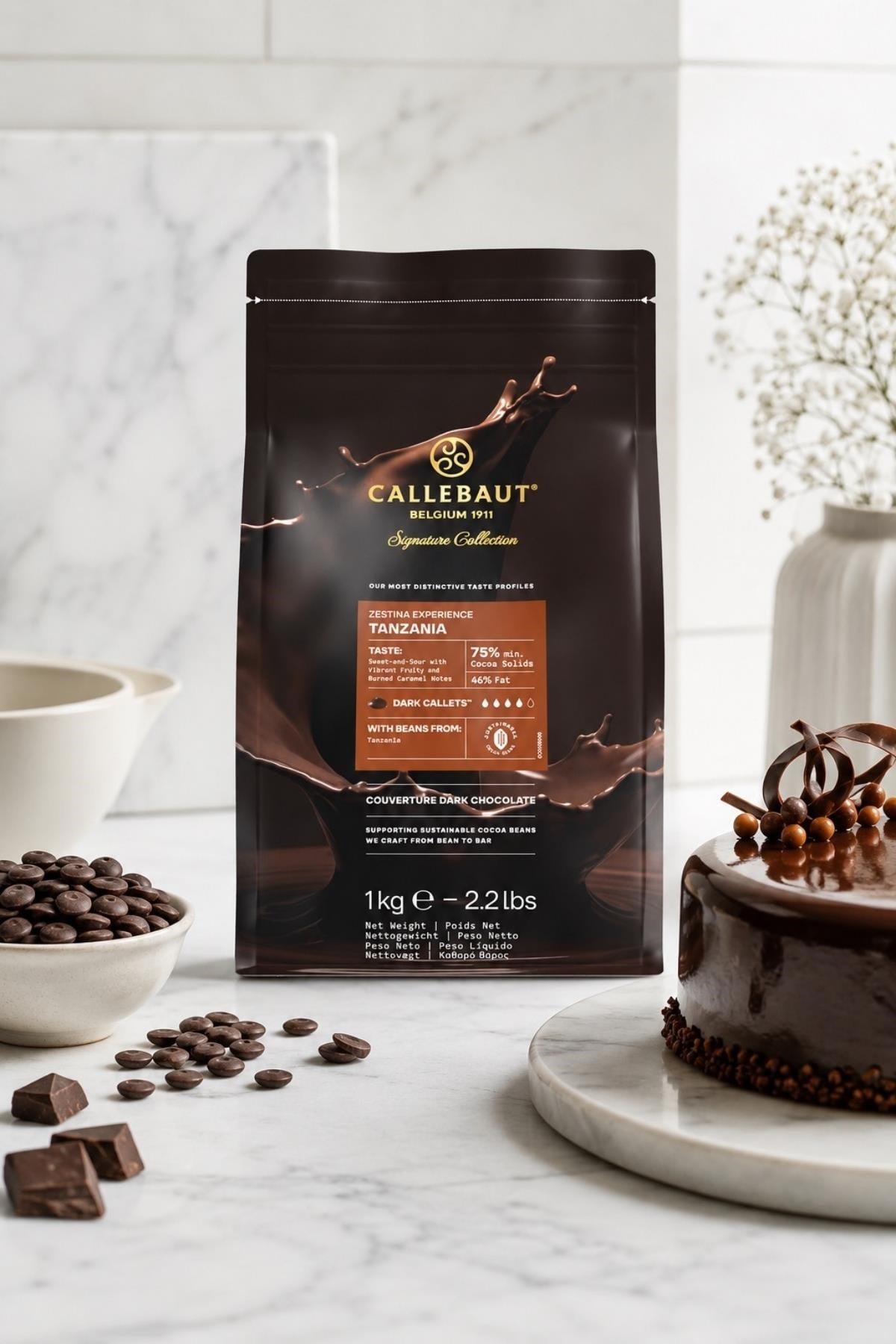 Callebaut Signature Collection Zestina Tanzania Bitter Çikolata 1 kg